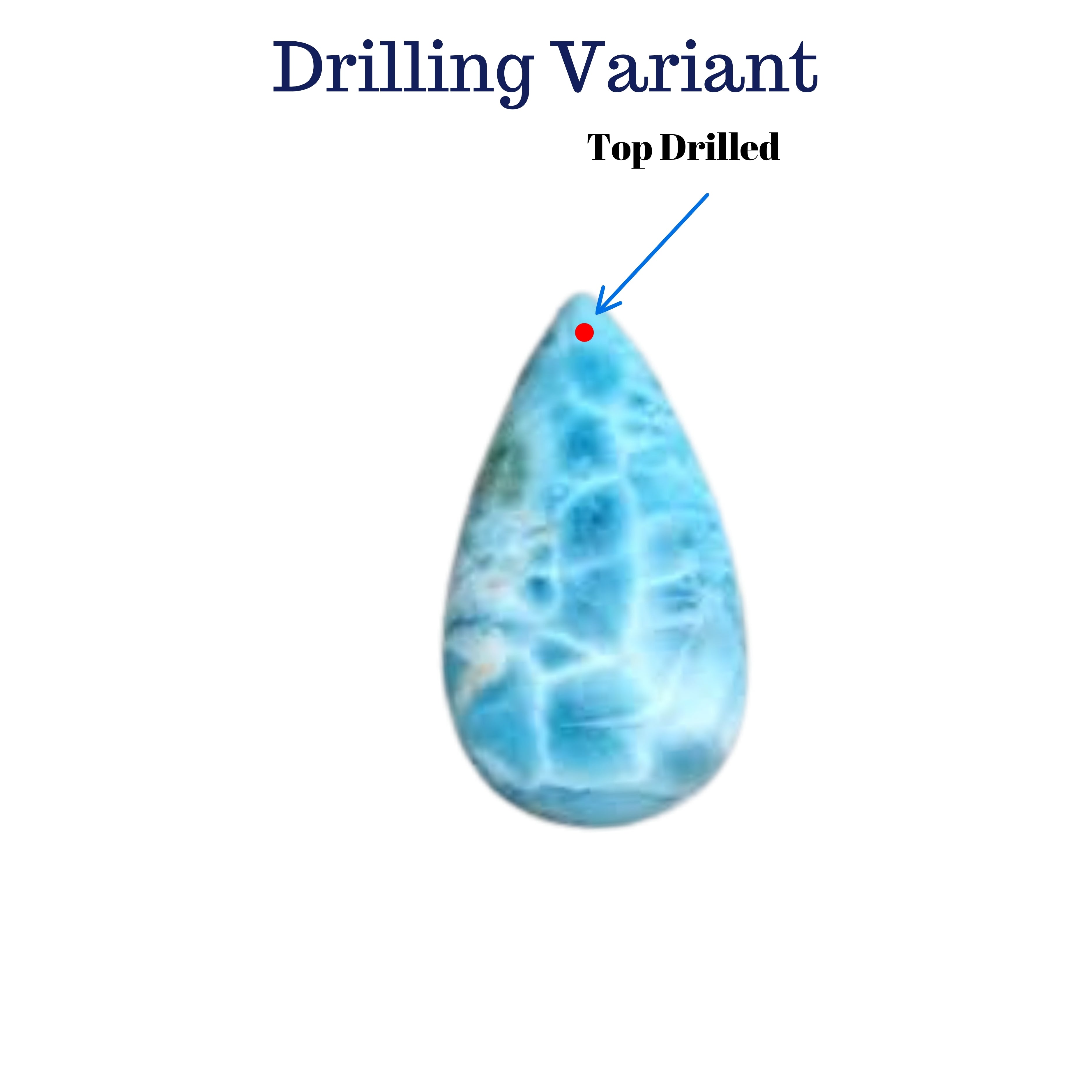 1 Card of Larimar form Dominican Republic | 12 Pcs | 10–30mm - The LabradoriteKing