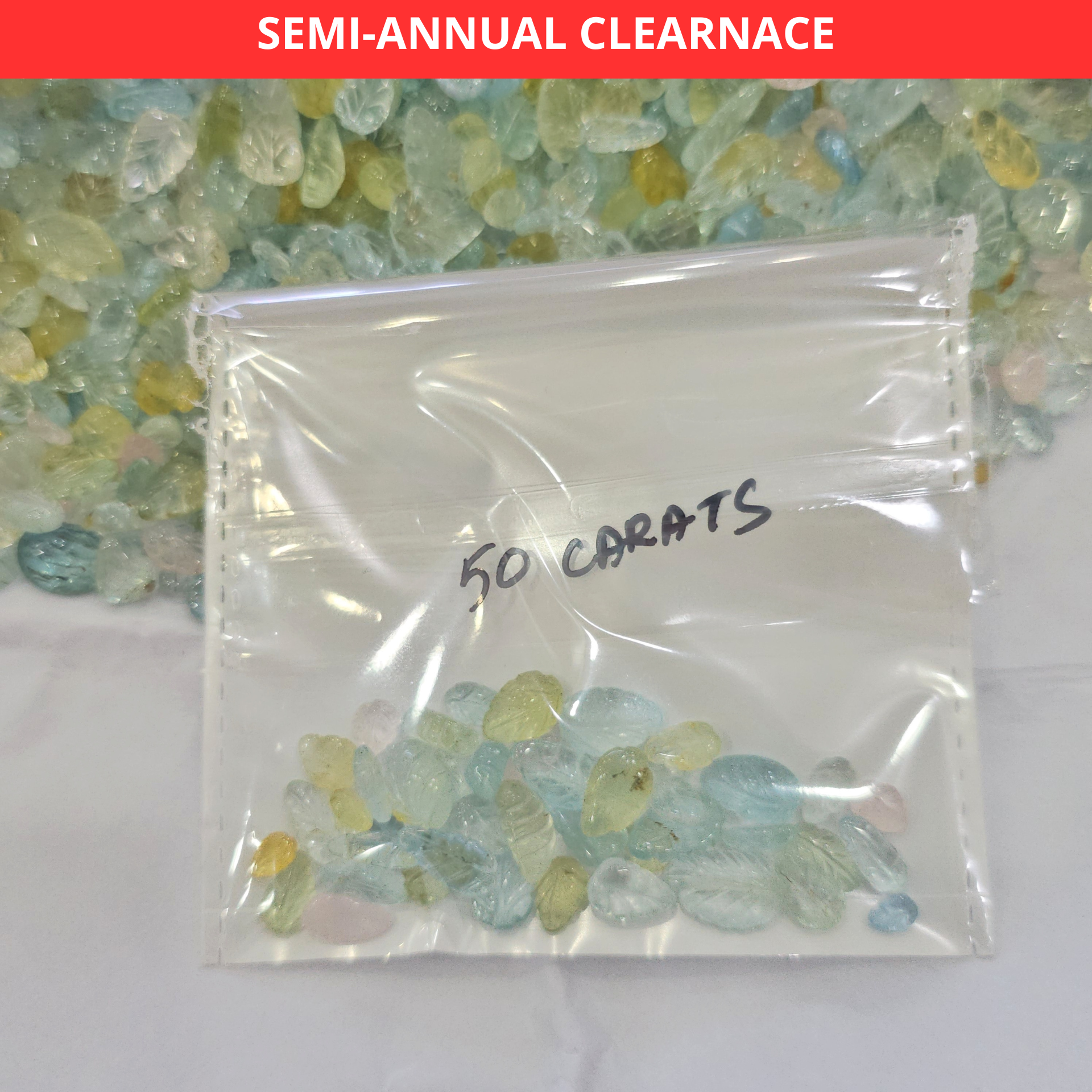 50 Carats Beryls Carved Leafs | 40 to 50pcs | 4mm to 10mm | Non Heat