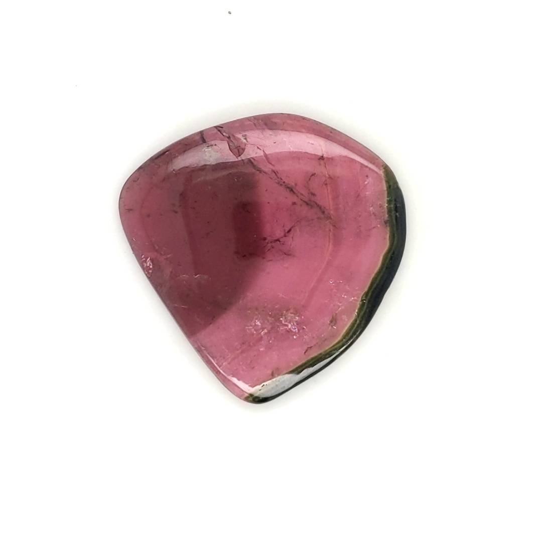 1 Pics Of Natural Watermelon Tourmaline Slice | Size:16X15mm | With Certificate - The LabradoriteKing