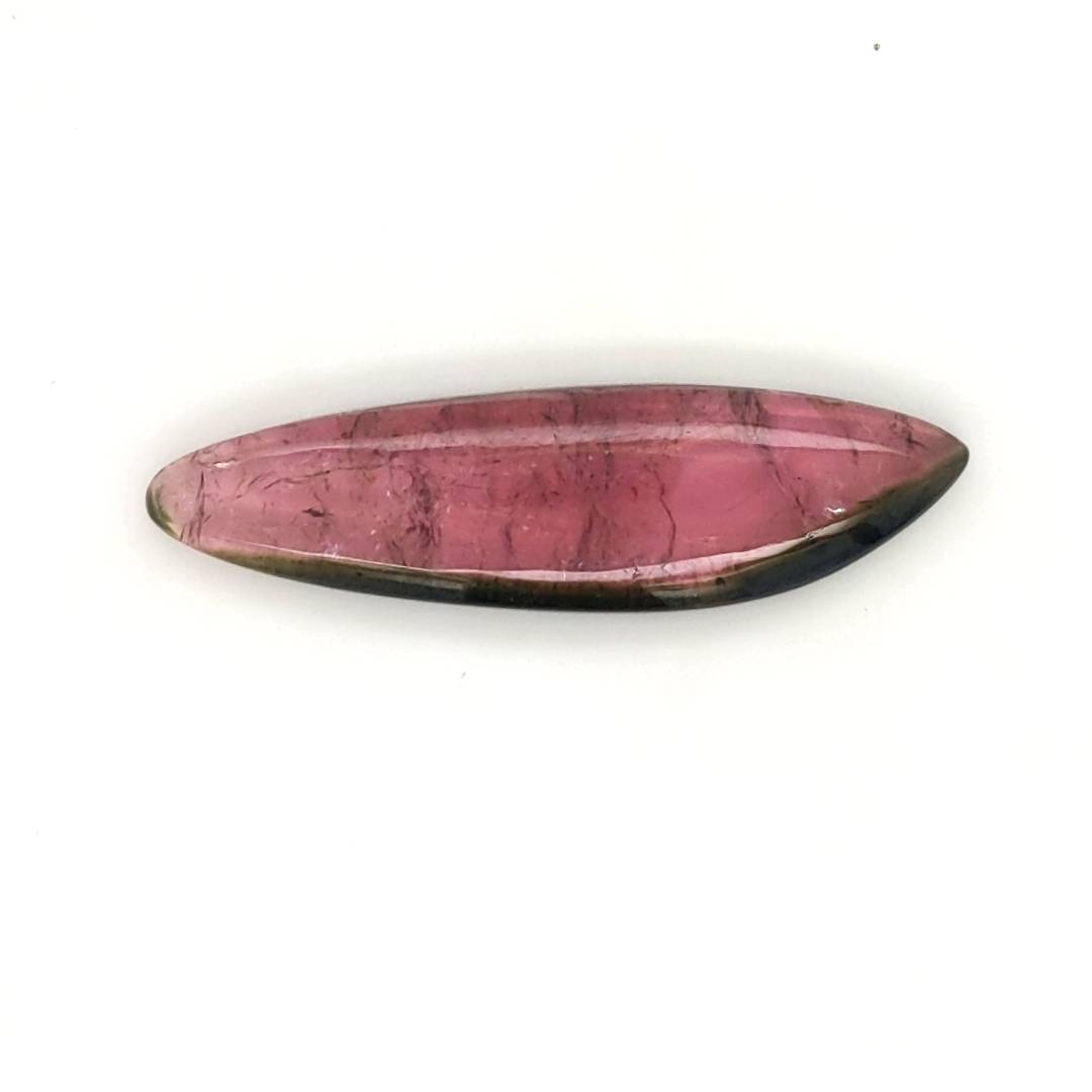 1 Pics Of Natural Watermelon Tourmaline Slice | Size:43X12mm | With Certificate - The LabradoriteKing