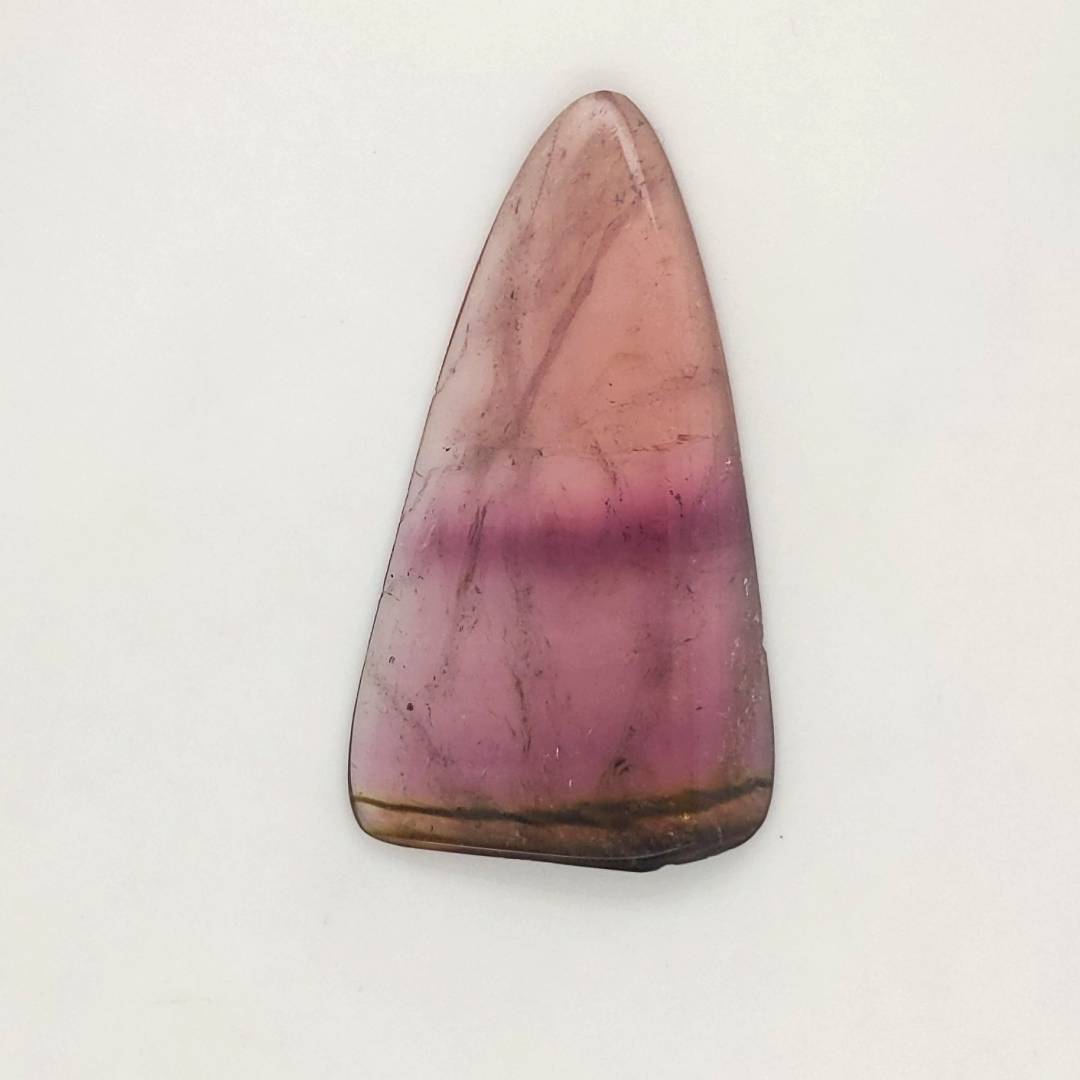 1 Pics Of Natural Watermelon Tourmaline Slice | Size:48x27mm | With Certificate - The LabradoriteKing