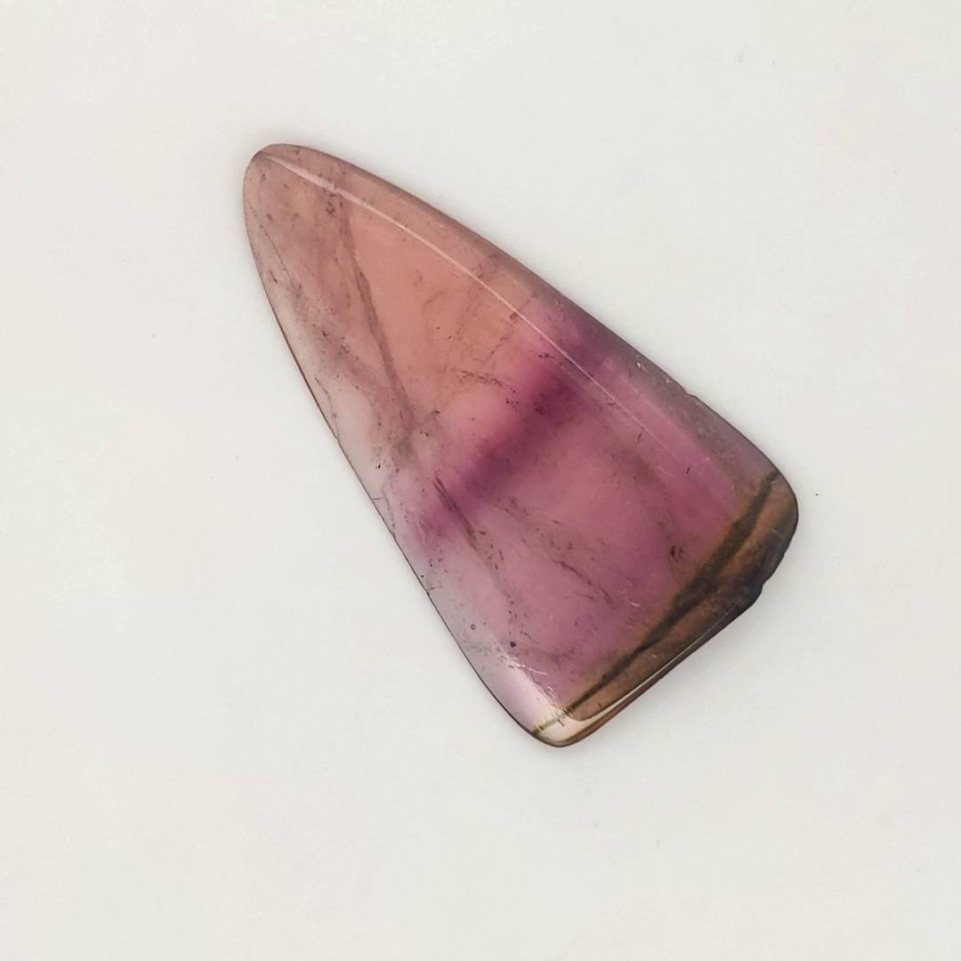 1 Pics Of Natural Watermelon Tourmaline Slice | Size:48x27mm | With Certificate - The LabradoriteKing