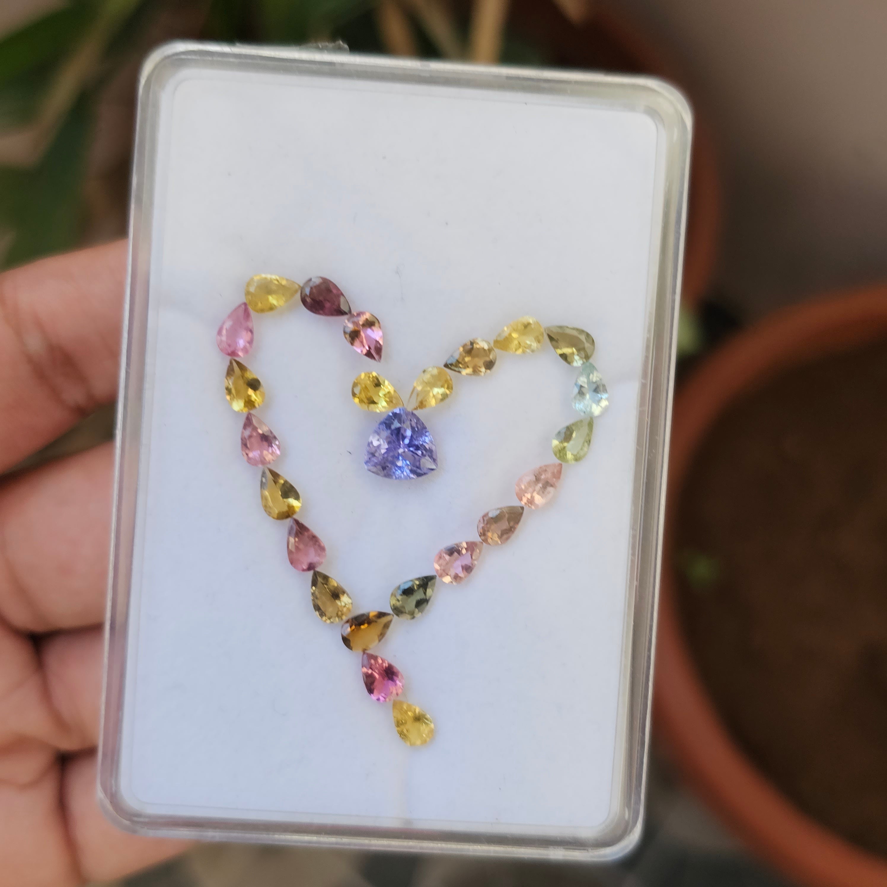 24 Pieces  Natural Multi Tourmaline And Tanzanite Faceted Gemstone Mix Shape: 4-8mm - The LabradoriteKing