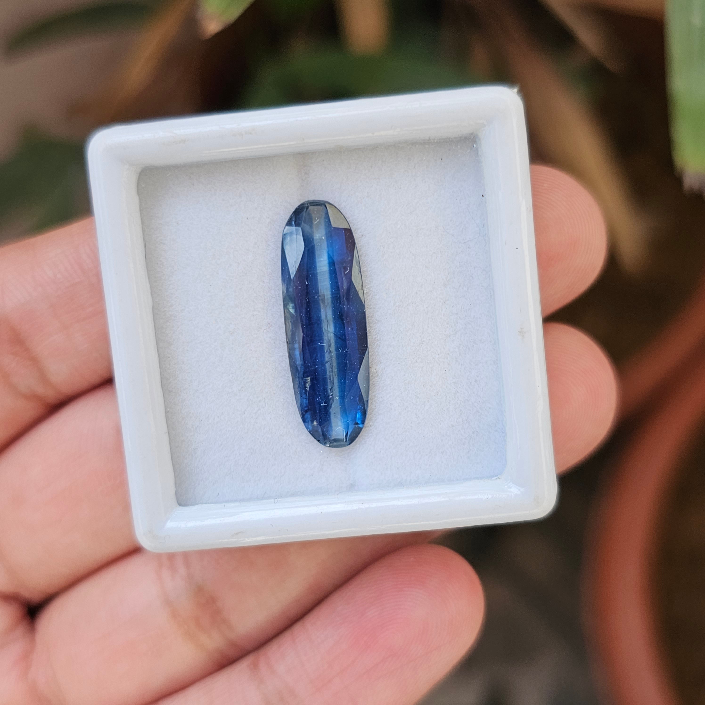 1 Pcs Natural Kaynite Faceted Gemstone Oval Shape: | Size: 8-25mm - The LabradoriteKing