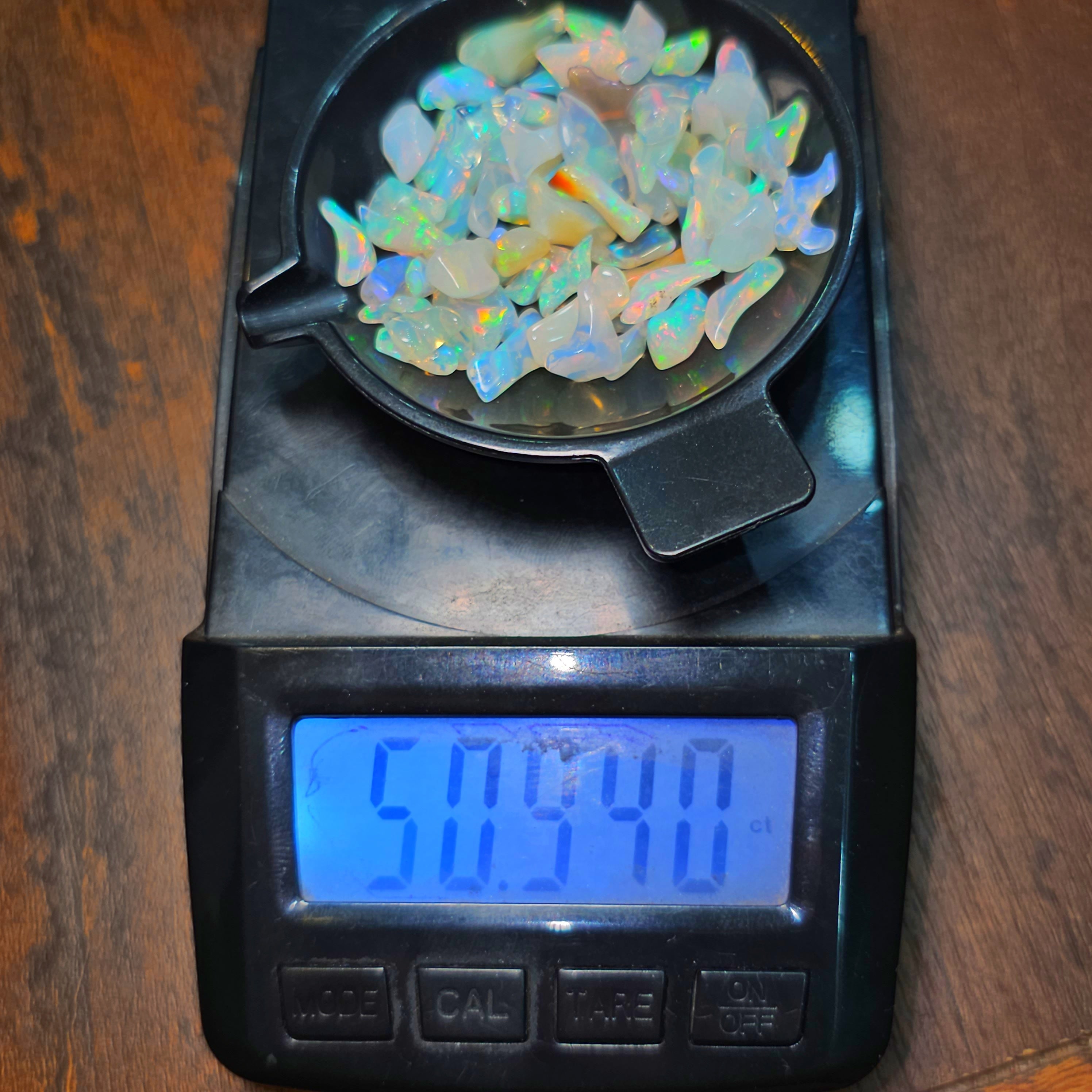 50 Carats of Opal polished tumbels | 5-10mm | 50-50 Pcs scoop - The LabradoriteKing