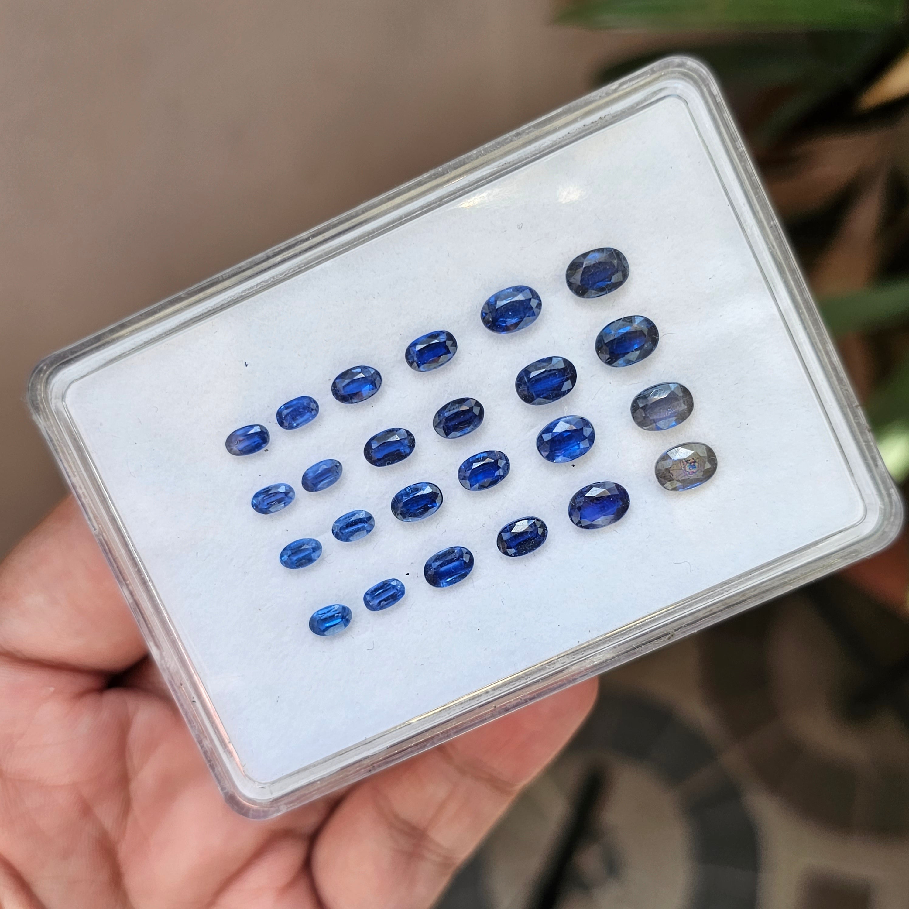 24 Pcs Natural Kaynite Faceted Gemstone Oval Shape: | Size: 5-7mm - The LabradoriteKing