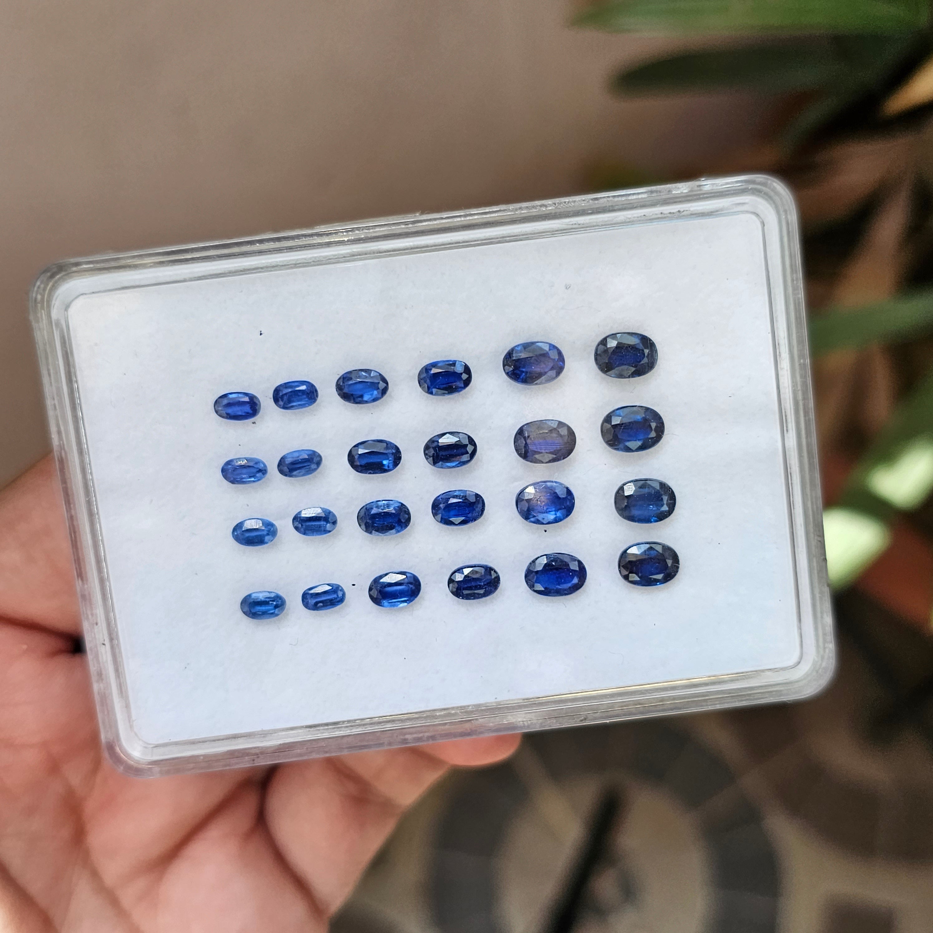 24 Pcs Natural Kaynite Faceted Gemstone Oval Shape: | Size: 5-7mm - The LabradoriteKing