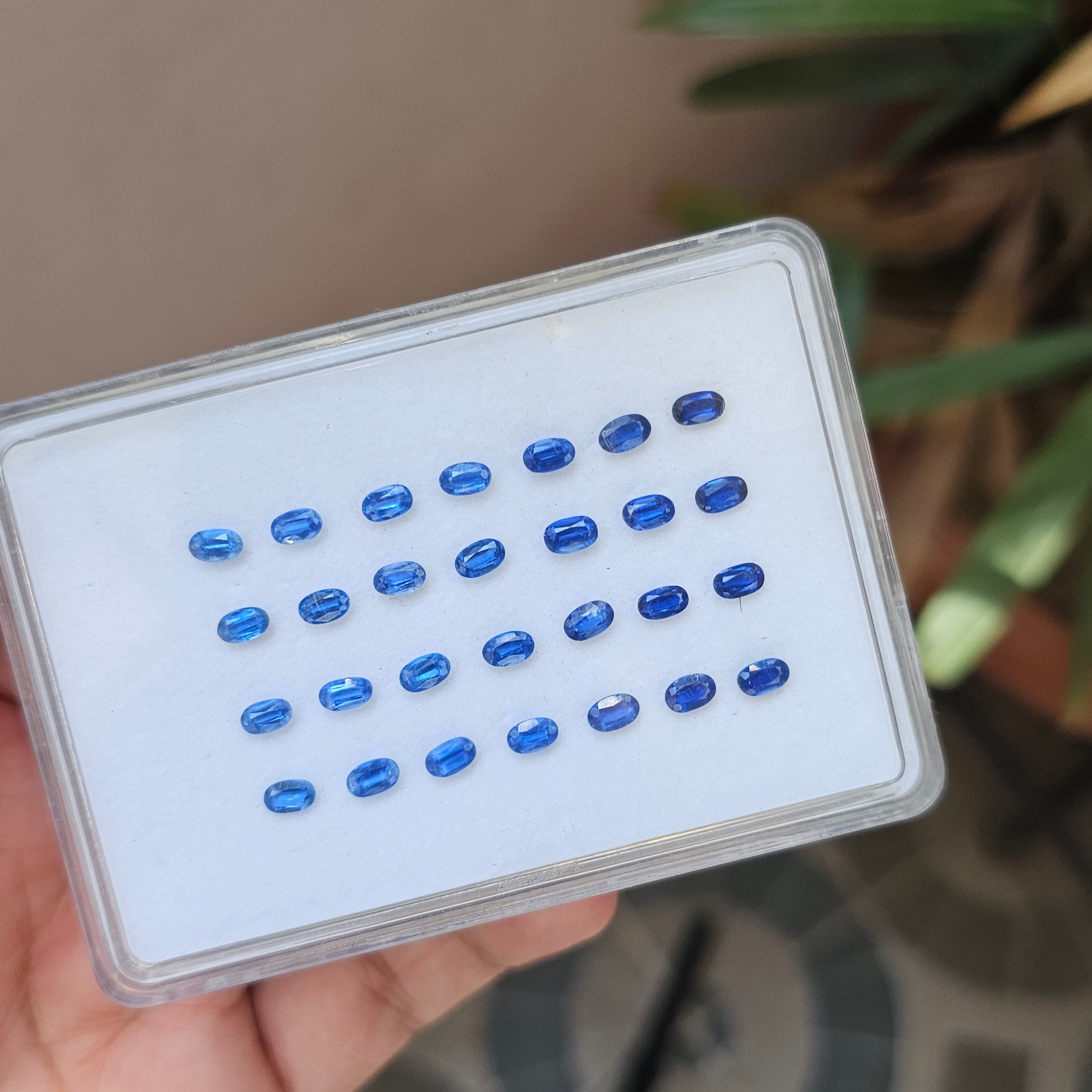 28 Pcs Natural Kaynite Faceted Gemstone Oval Shape: | Size:5x3mm - The LabradoriteKing