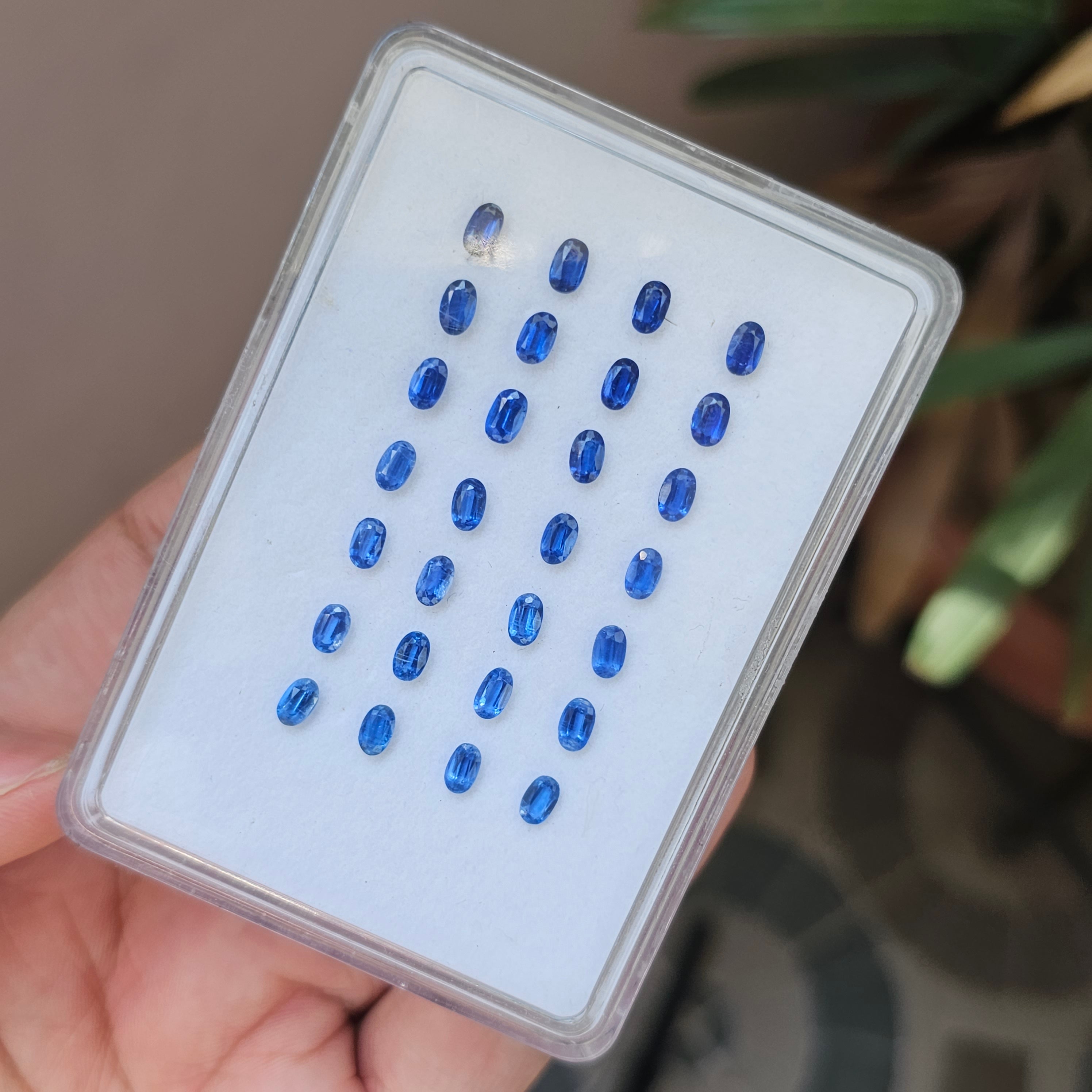 28 Pcs Natural Kaynite Faceted Gemstone Oval Shape: | Size:5x3mm - The LabradoriteKing