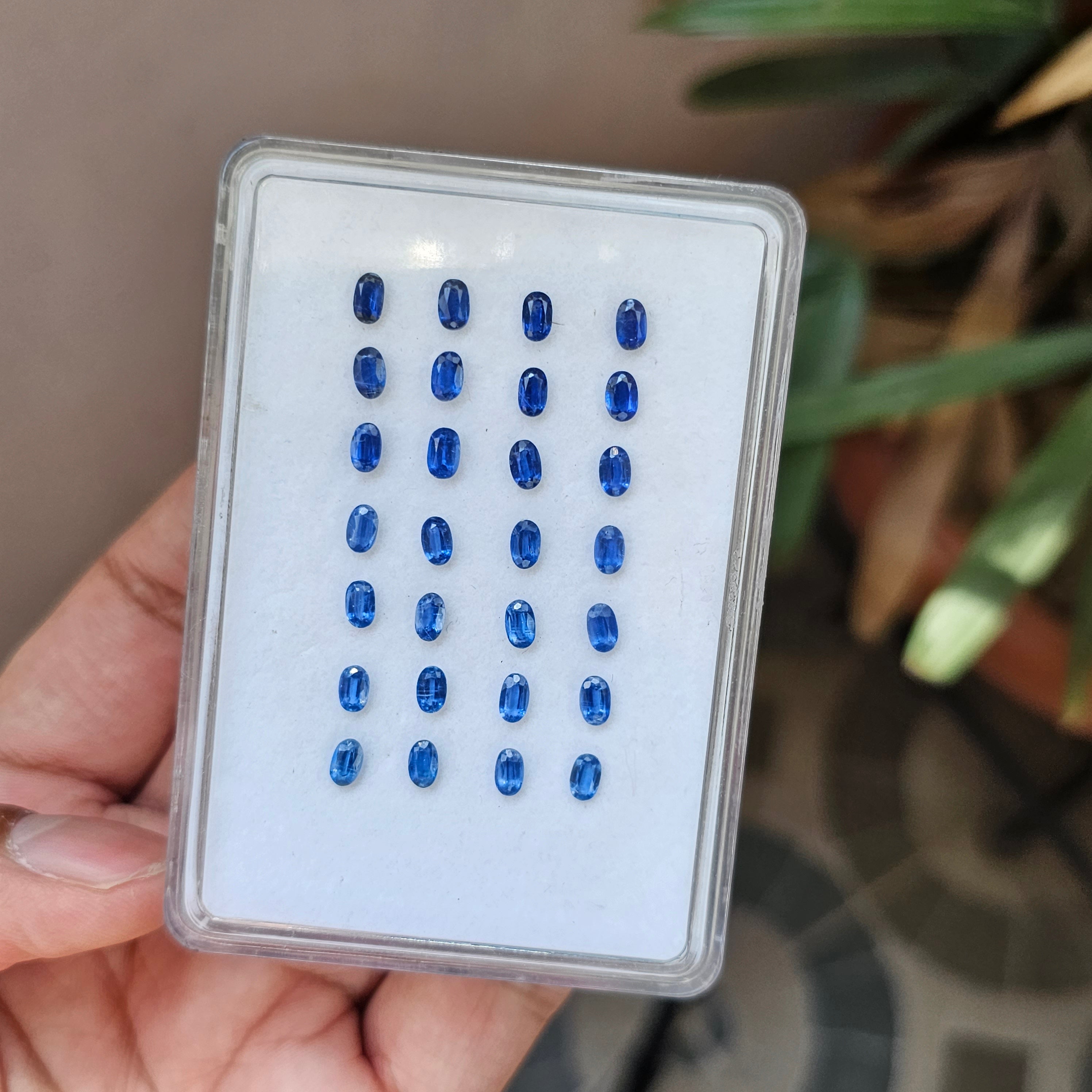 28 Pcs Natural Kaynite Faceted Gemstone Oval Shape: | Size:5x3mm - The LabradoriteKing