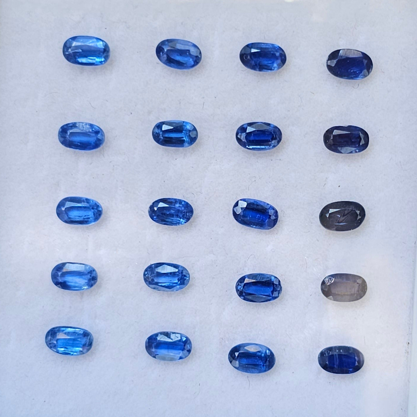 20 Pcs Natural Kaynite Faceted Gemstone Oval Shape: | Size:5x3mm - The LabradoriteKing