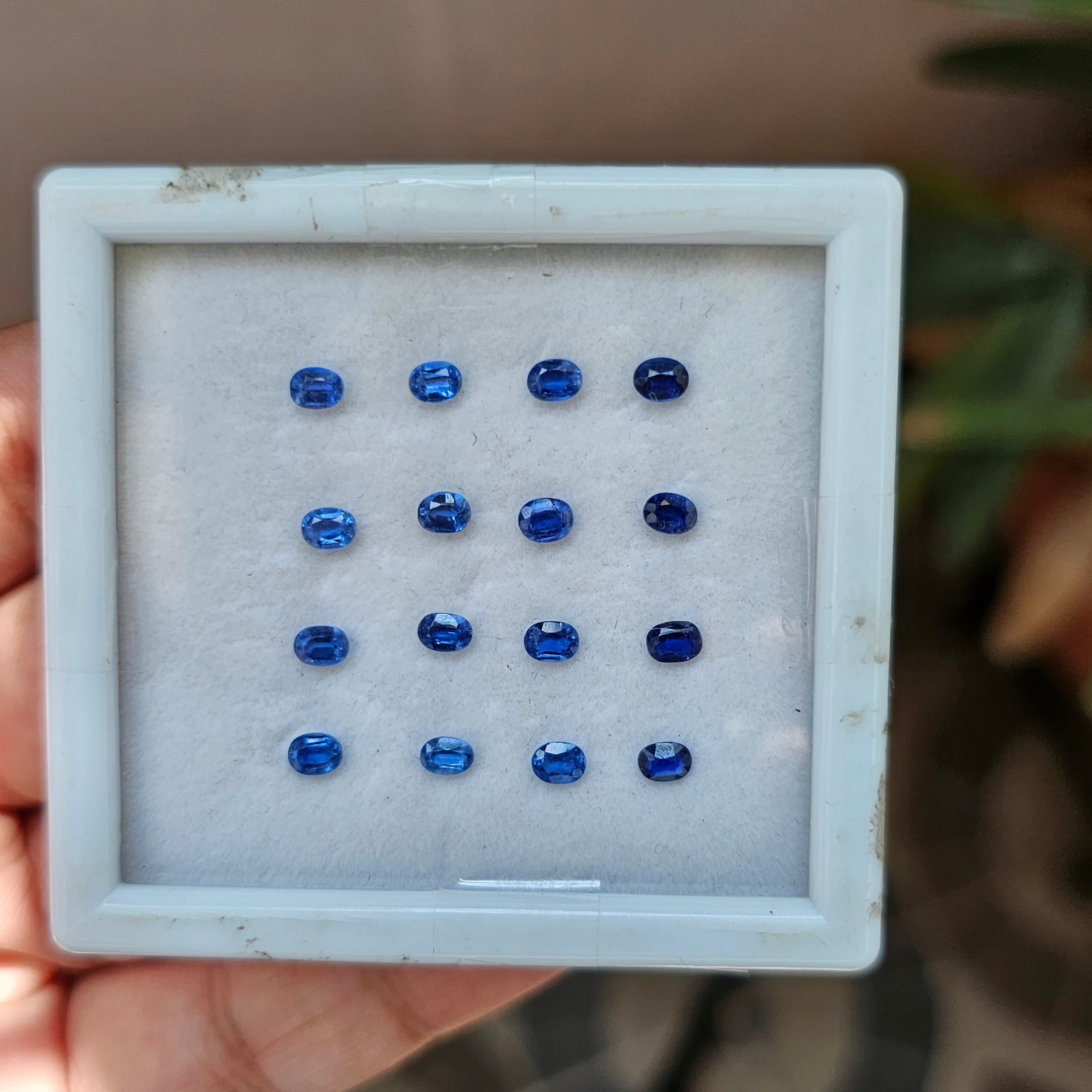 16 Pcs Natural Kaynite Faceted Gemstone Oval Shape: | Size:4x3mm - The LabradoriteKing