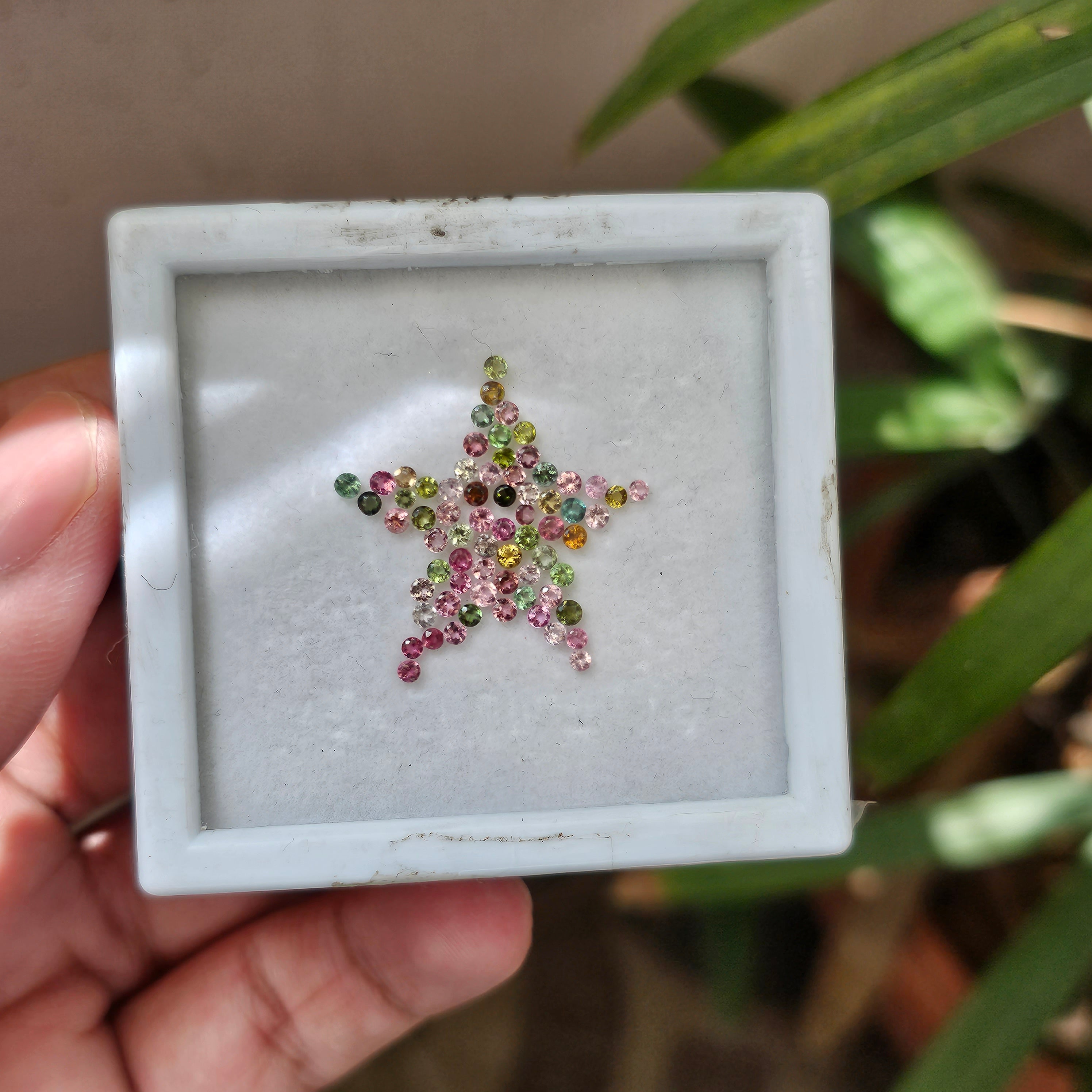 68 Pcs Natural Multi Sapphire Gemstone Faceted Round Shape:| Size 2mm - The LabradoriteKing