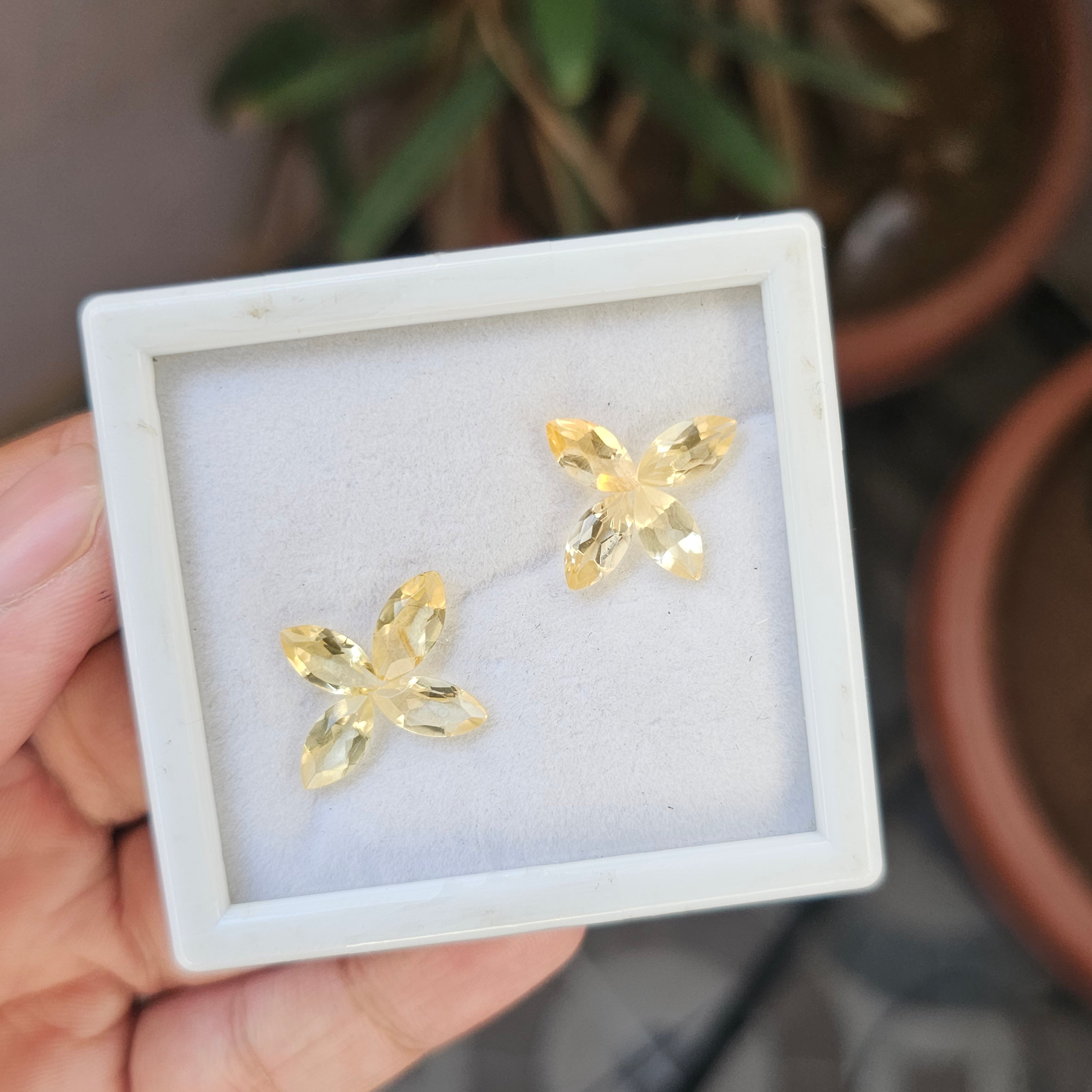 8 Pcs Natural Citrine Faceted Gemstone Shape: Marquise | Size: 10-11mm - The LabradoriteKing