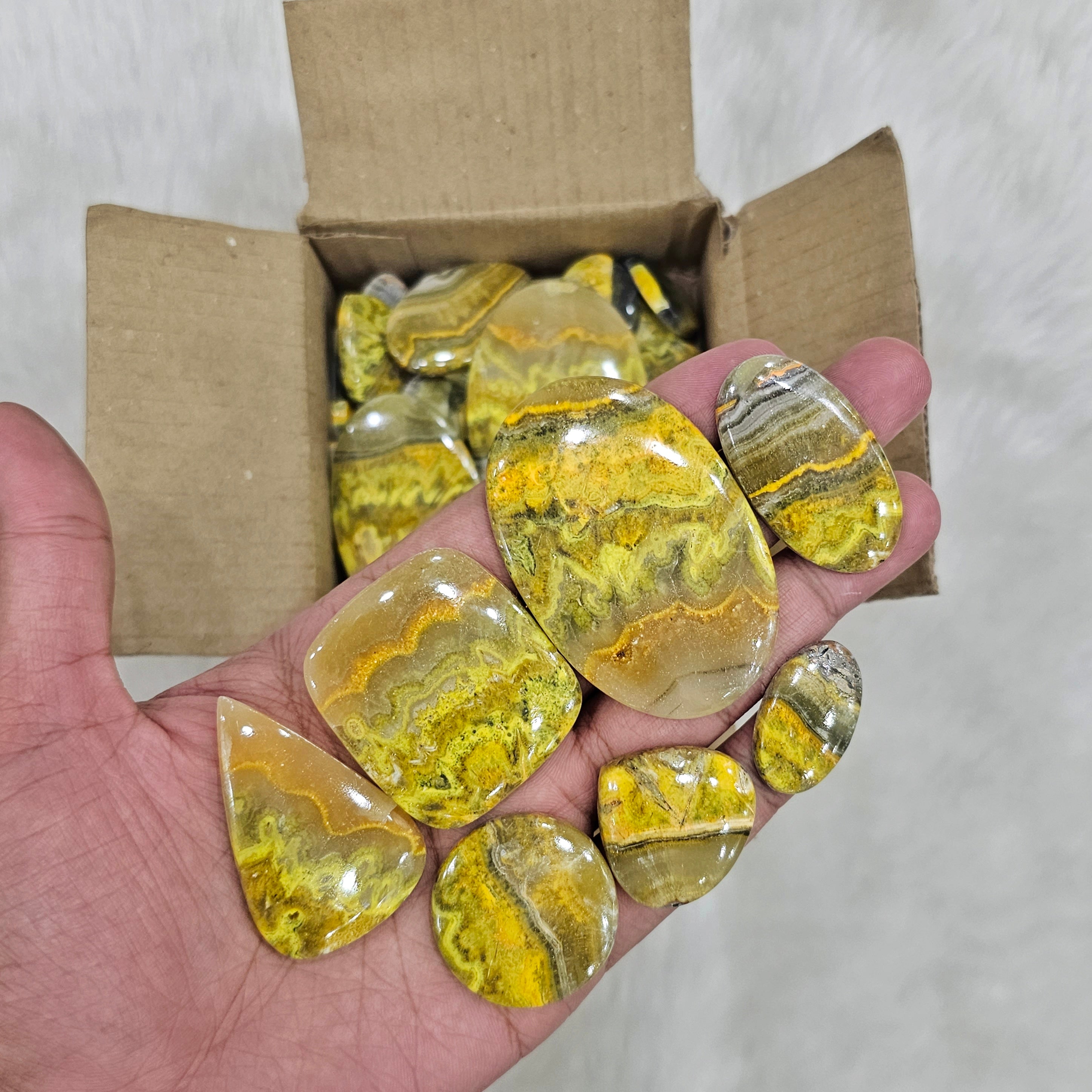 500 Gram of Bumblebee Jasper | 1 Inches to 4 Inches| 40-50 Pcs approx - The LabradoriteKing