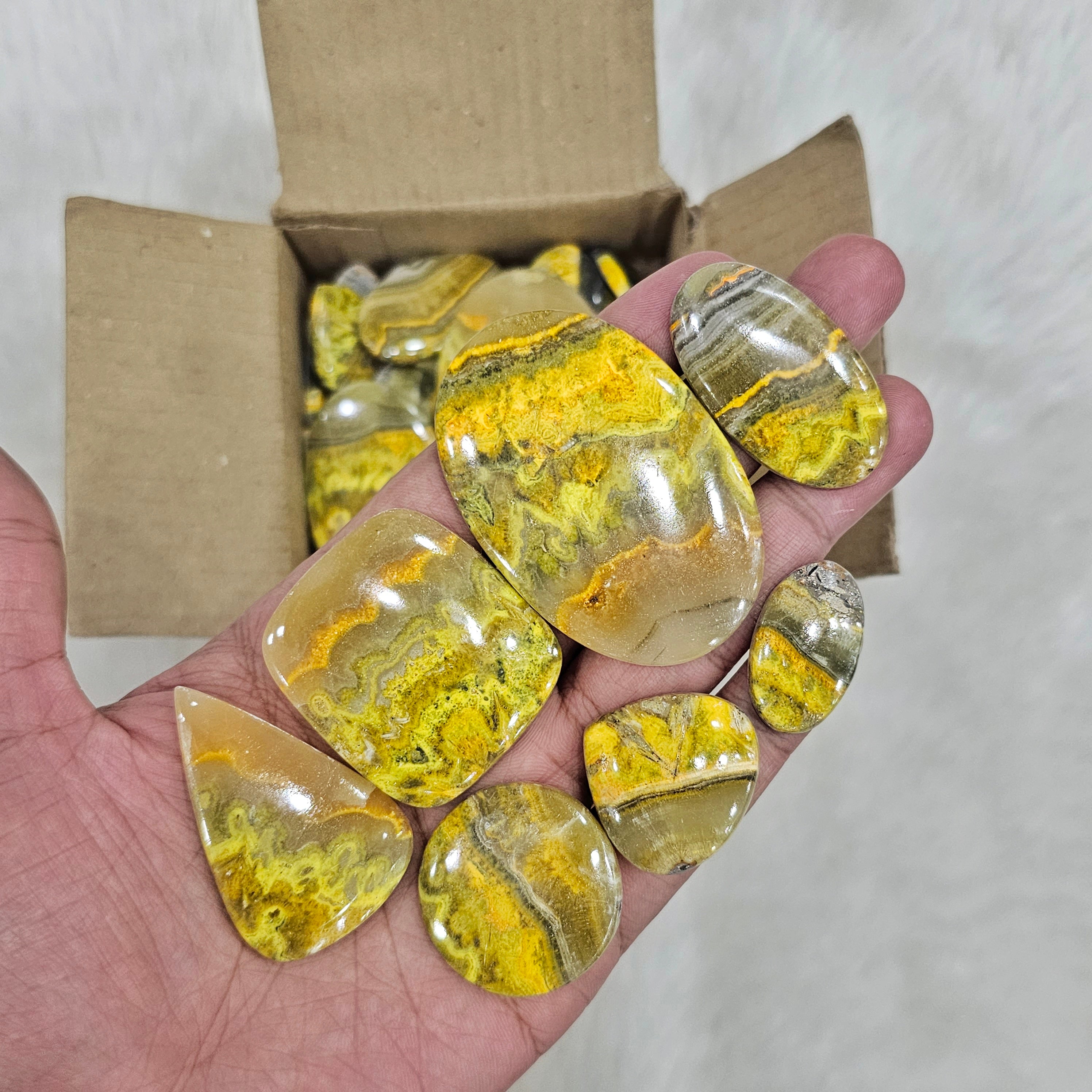 500 Gram of Bumblebee Jasper | 1 Inches to 4 Inches| 40-50 Pcs approx - The LabradoriteKing