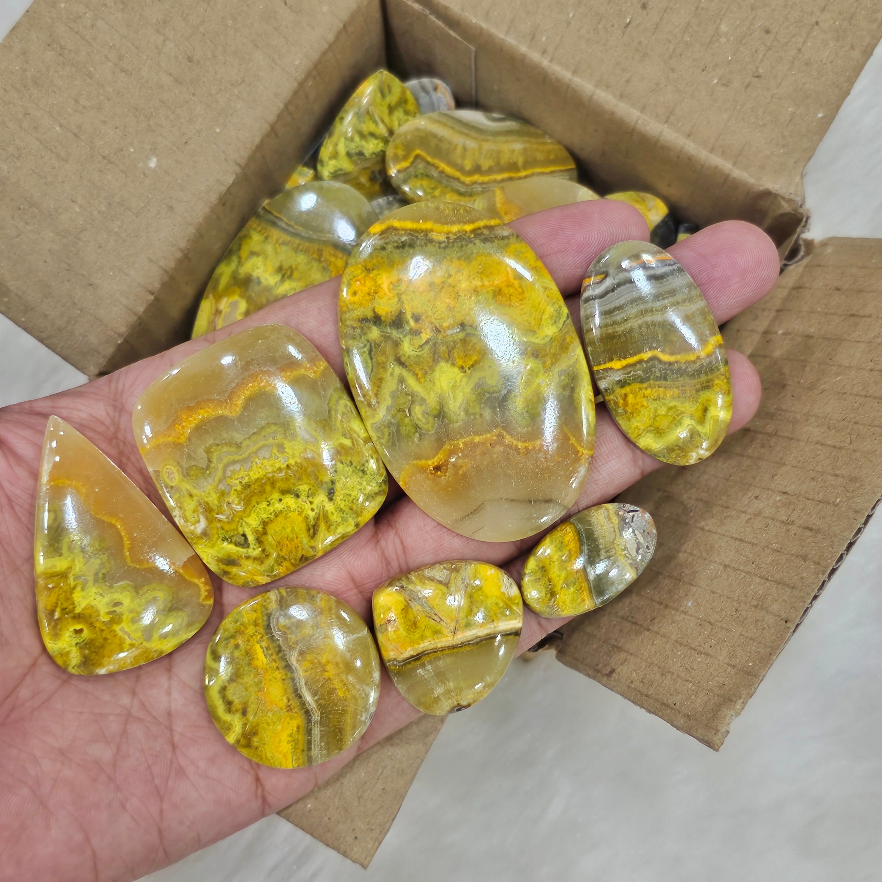 500 Gram of Bumblebee Jasper | 1 Inches to 4 Inches| 40-50 Pcs approx - The LabradoriteKing