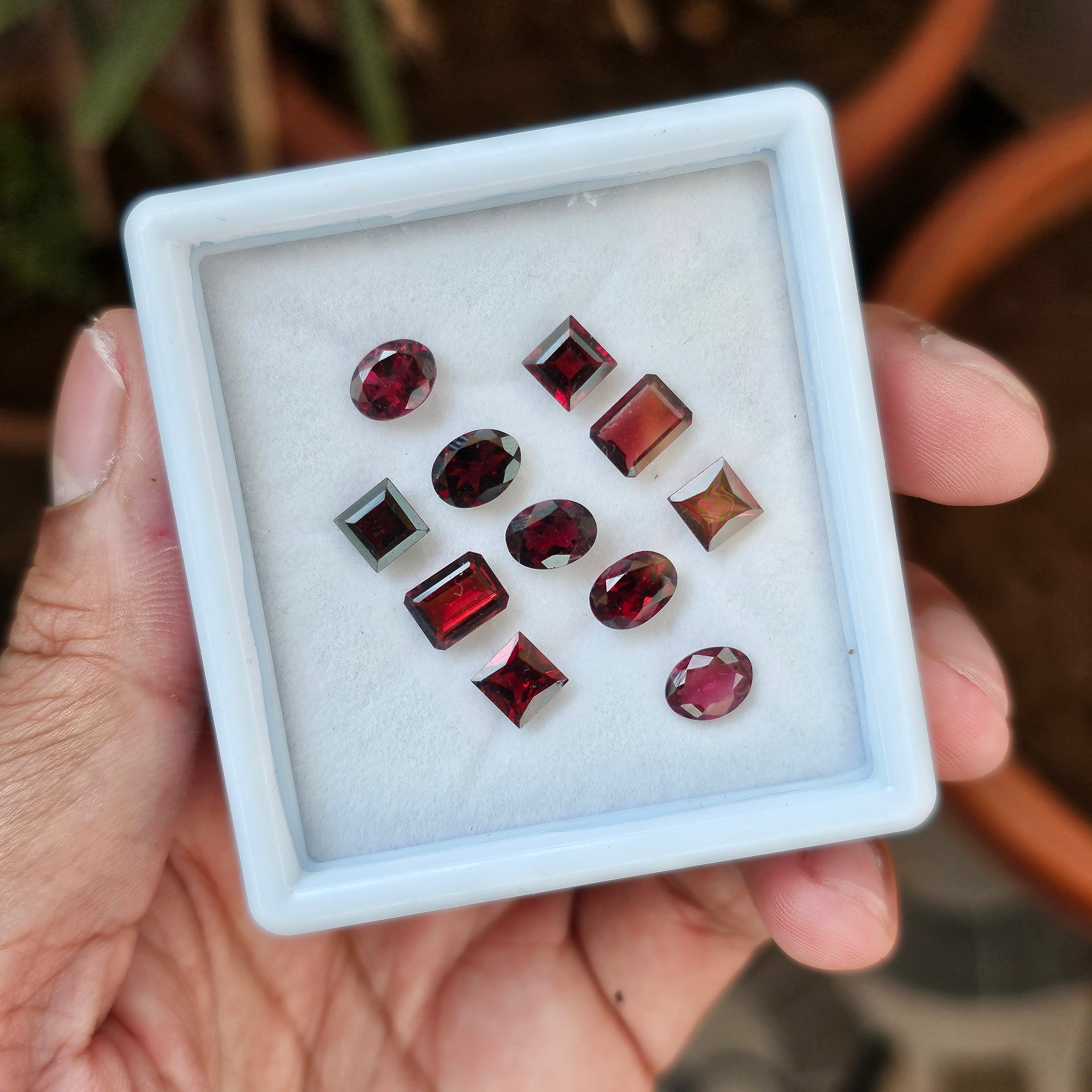 11 Natural  Garnet : Mix Shape | Size:6-8mm - The LabradoriteKing