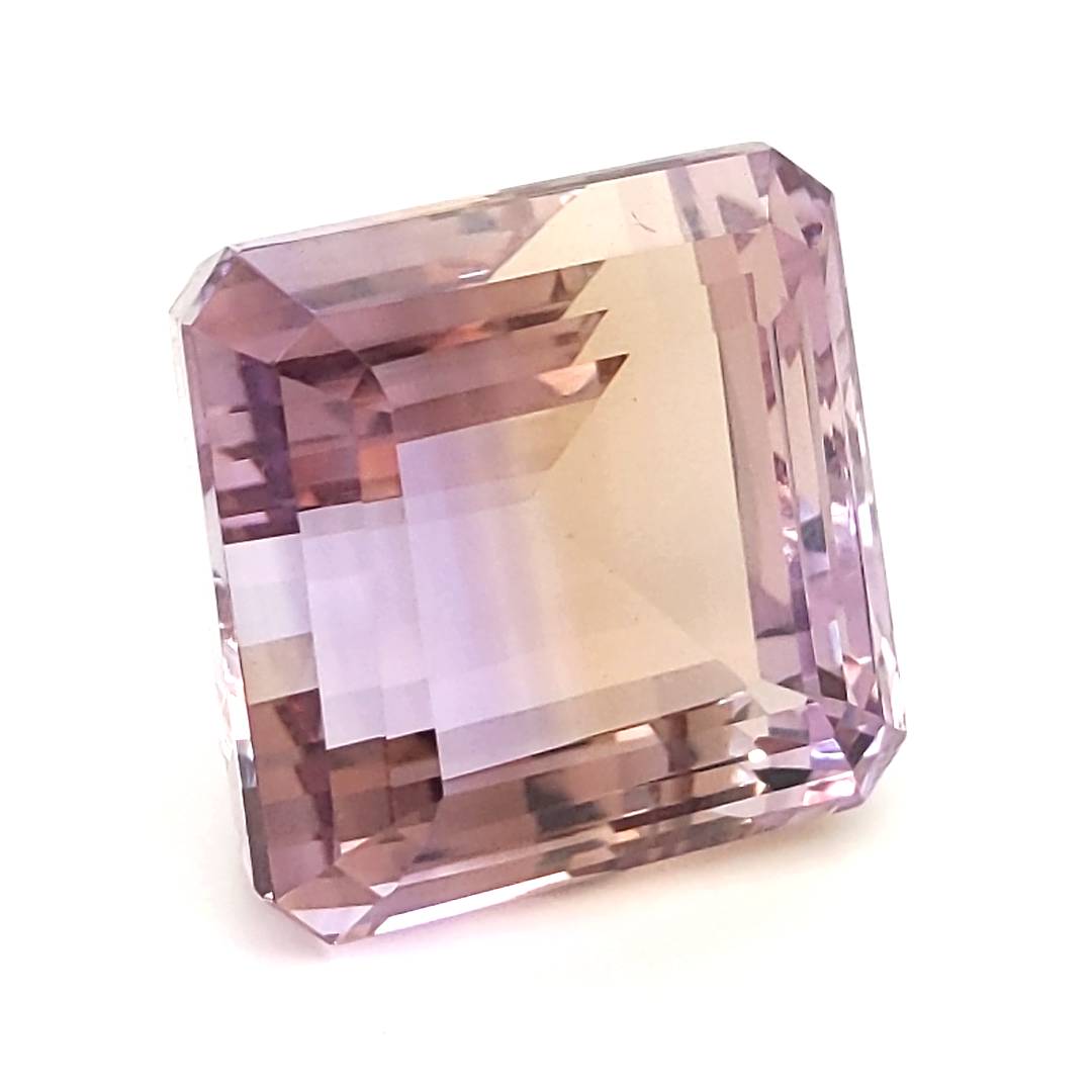 Natural Big Size Ametrine Bolivia Faceted | Rectangle Shape | Size:21x20mm - The LabradoriteKing