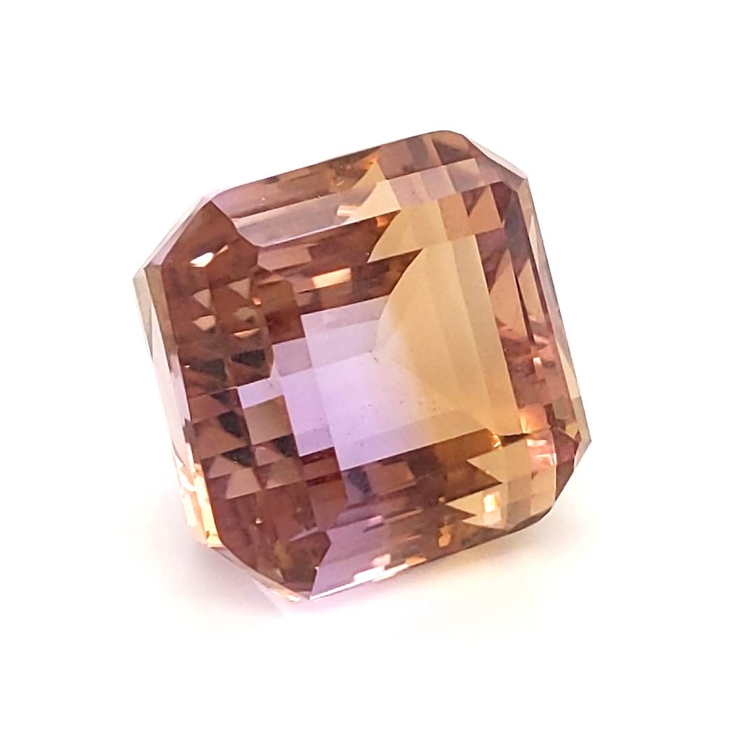 Natural Big Size Ametrine Bolivia Faceted | Square Shape | Size:18mm - The LabradoriteKing