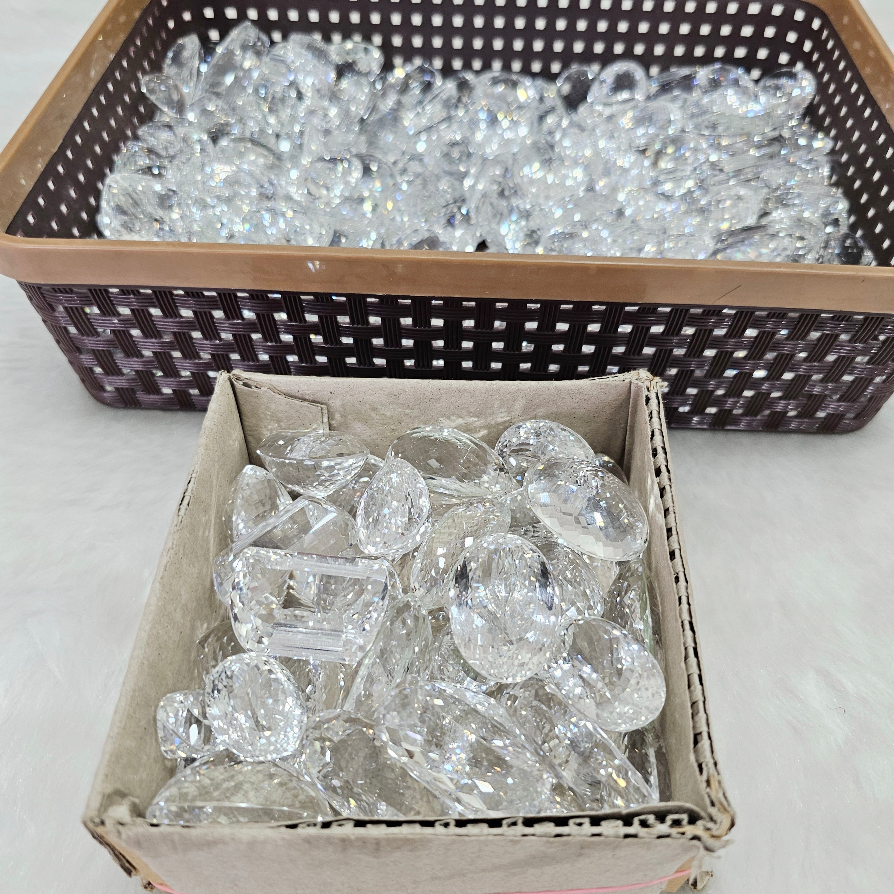 500 Grams of Clear Quartz Flawless | African 100% Natural faceted - The LabradoriteKing