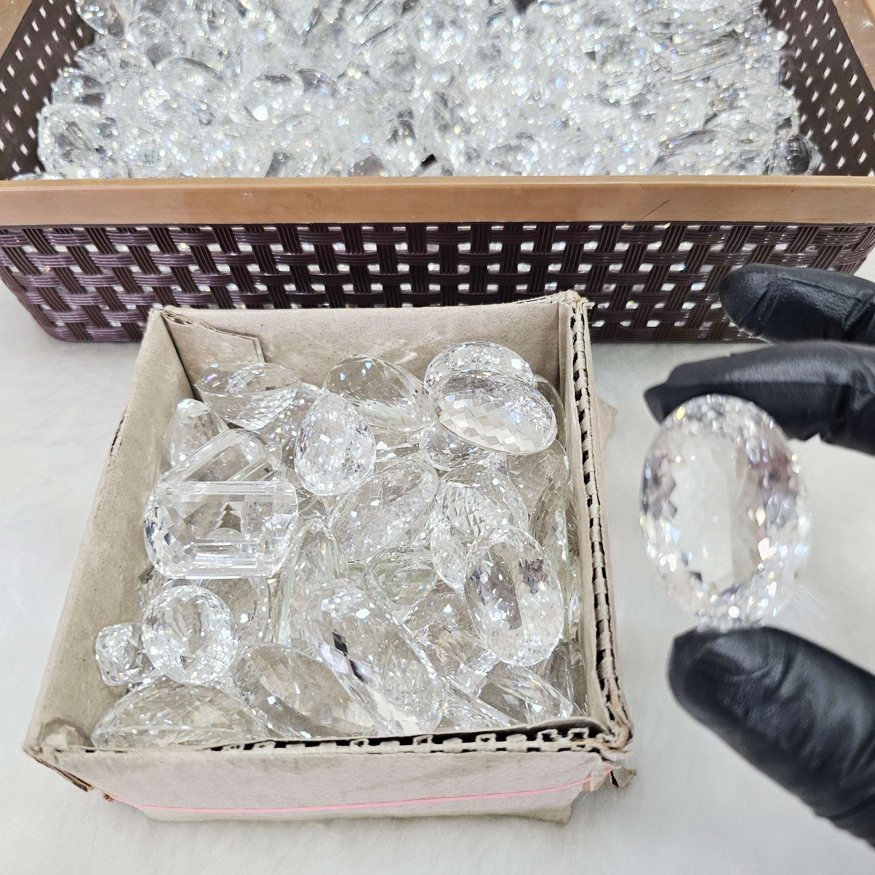 500 Grams of Clear Quartz Flawless | African 100% Natural faceted - The LabradoriteKing