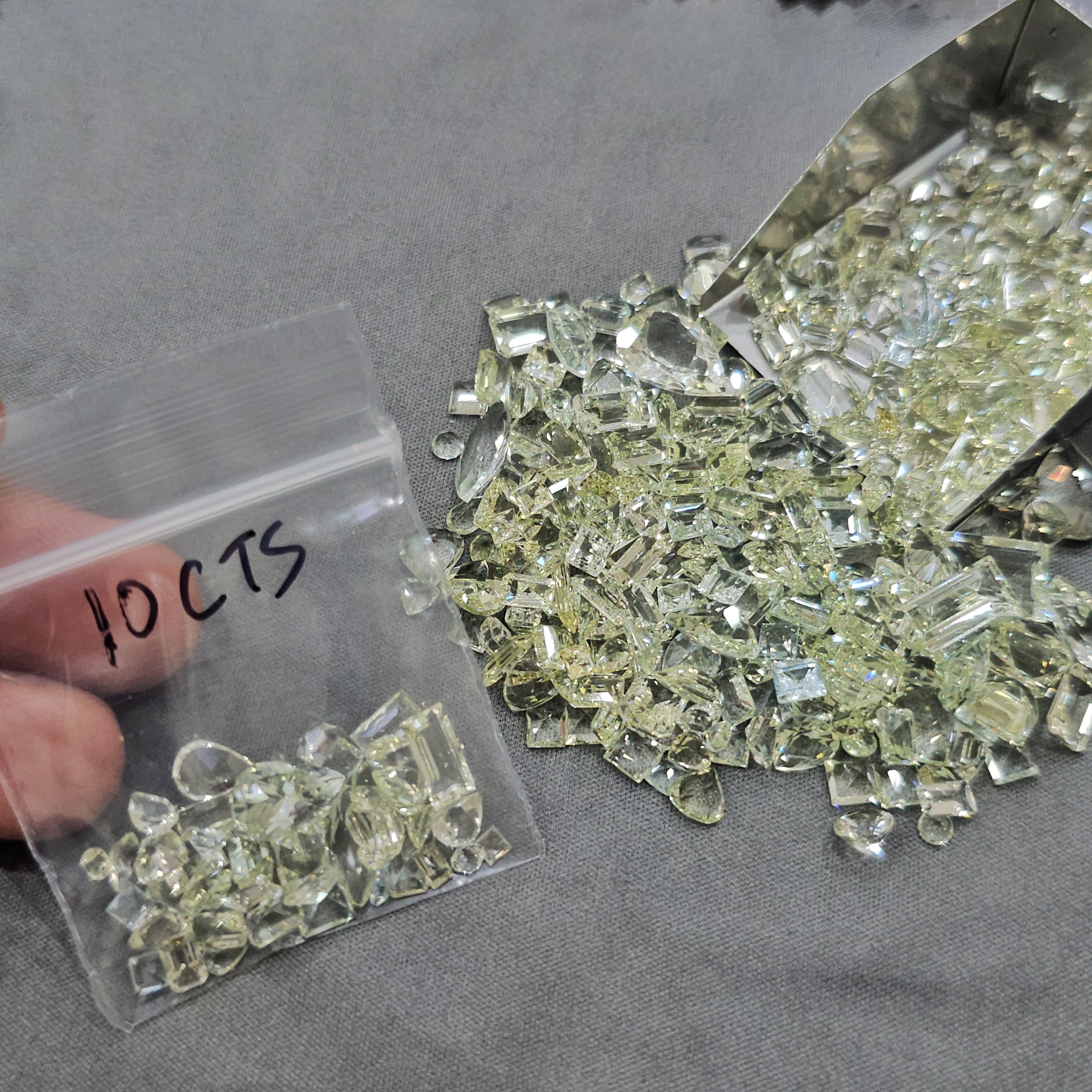 10 Carats of Heliorder Faceted Gemstone | Green/yellow Beryl - The LabradoriteKing