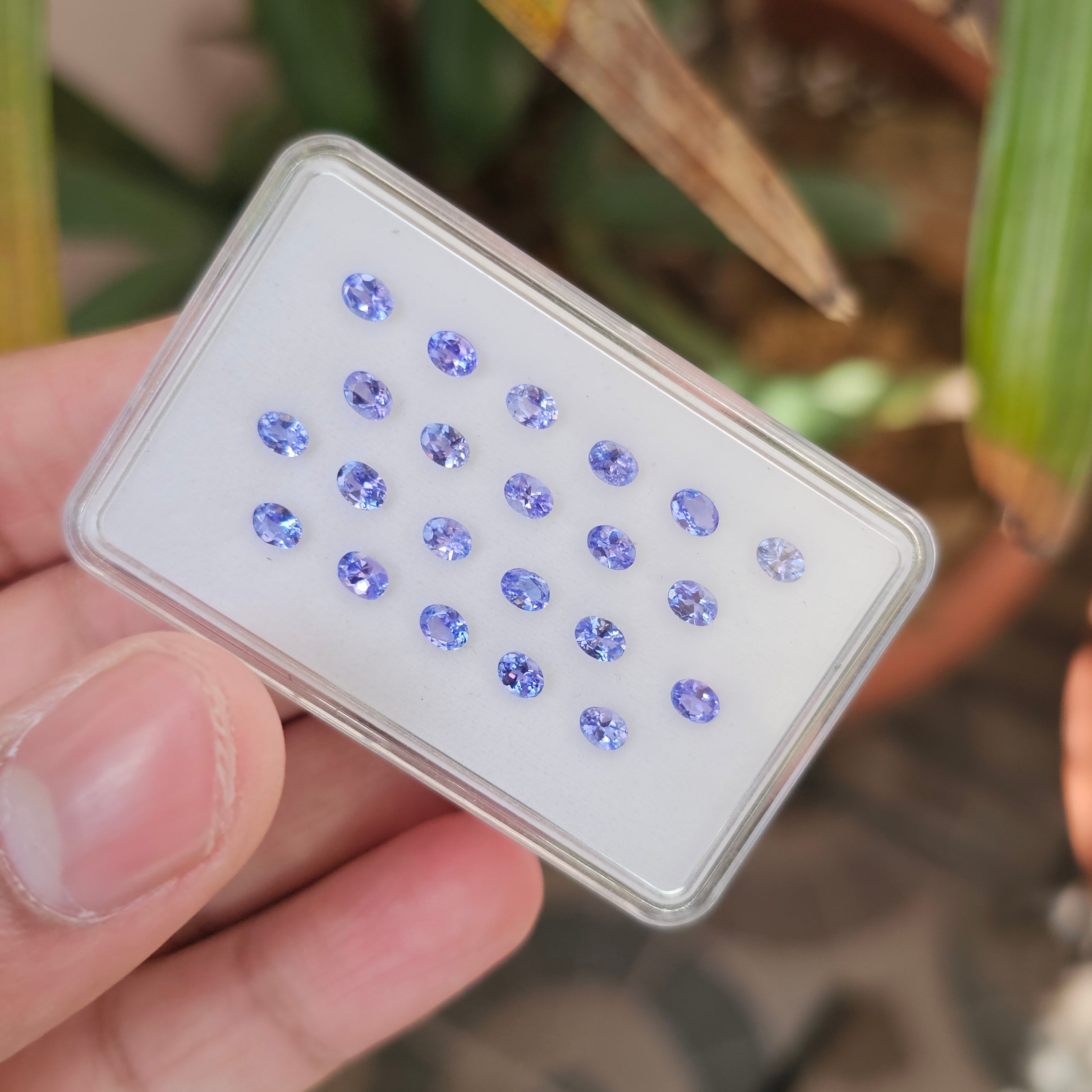 22 Pcs Oval Cut Natural Tanzanite Gemstone | Size: 4x3mm - The LabradoriteKing