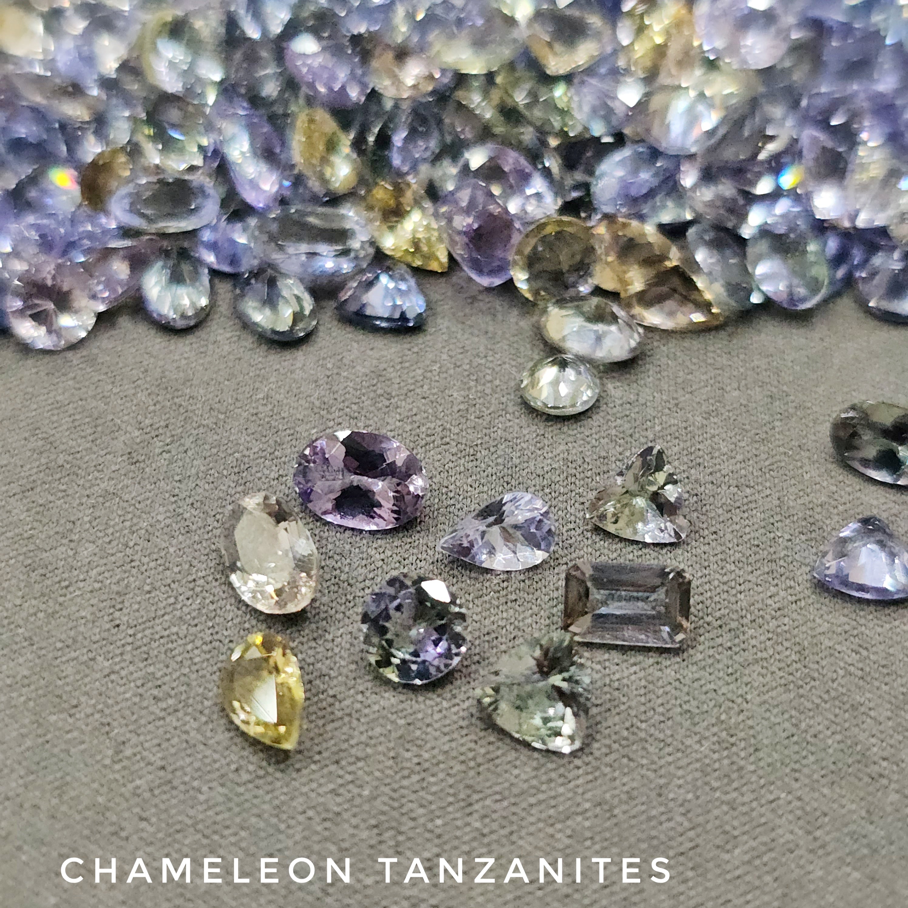 5 Carat Scoop of Unheated Tanzanites (Chameleon Bi colors) | approx 10 Pcs - The LabradoriteKing