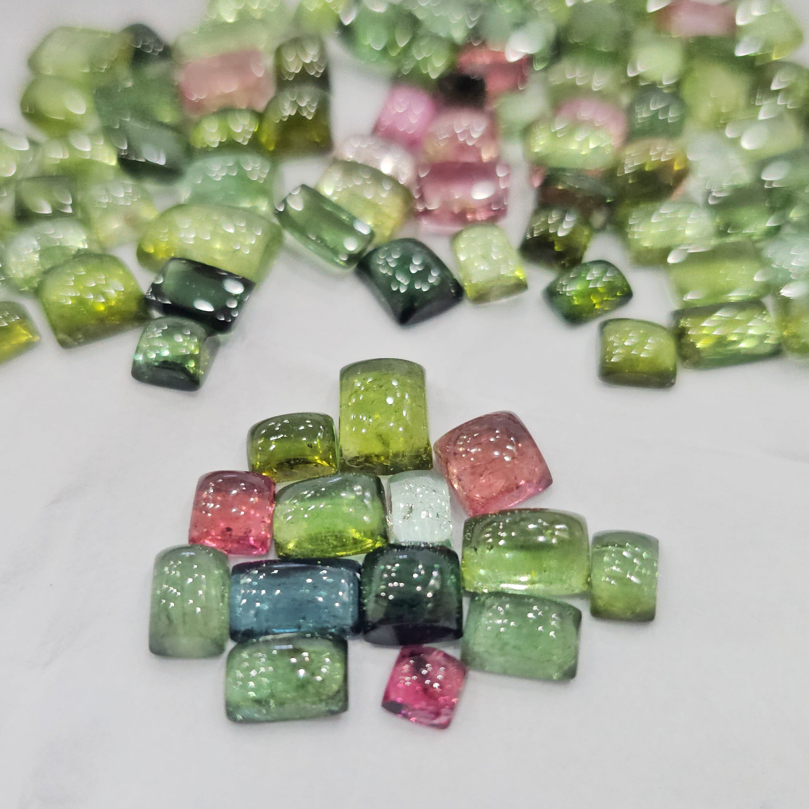 10 Pcs Rectangle Tourmaline | 7-9mm - The LabradoriteKing