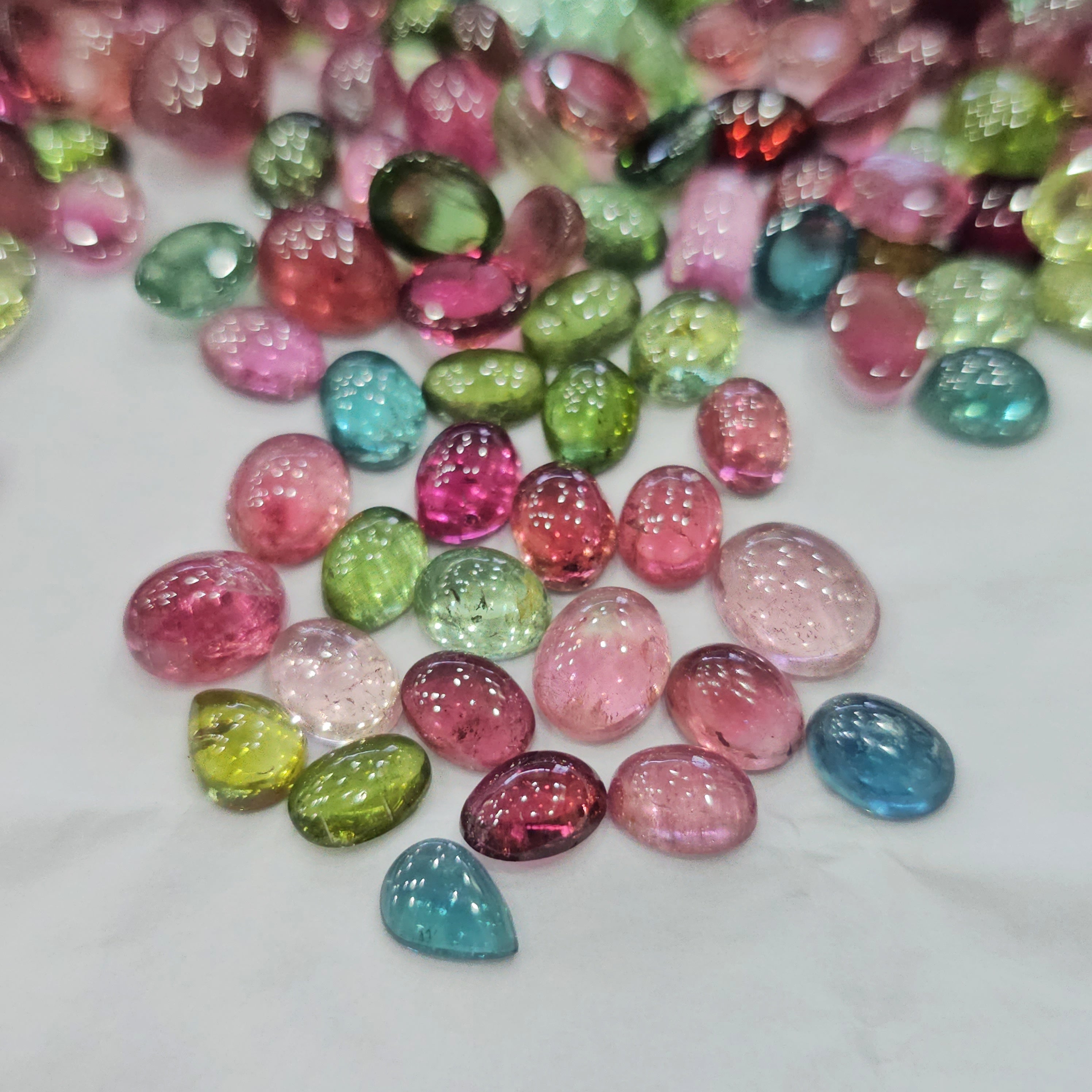 10 Pcs of Tourmaline 8mm to 10mm | 20 Carats Approx - The LabradoriteKing