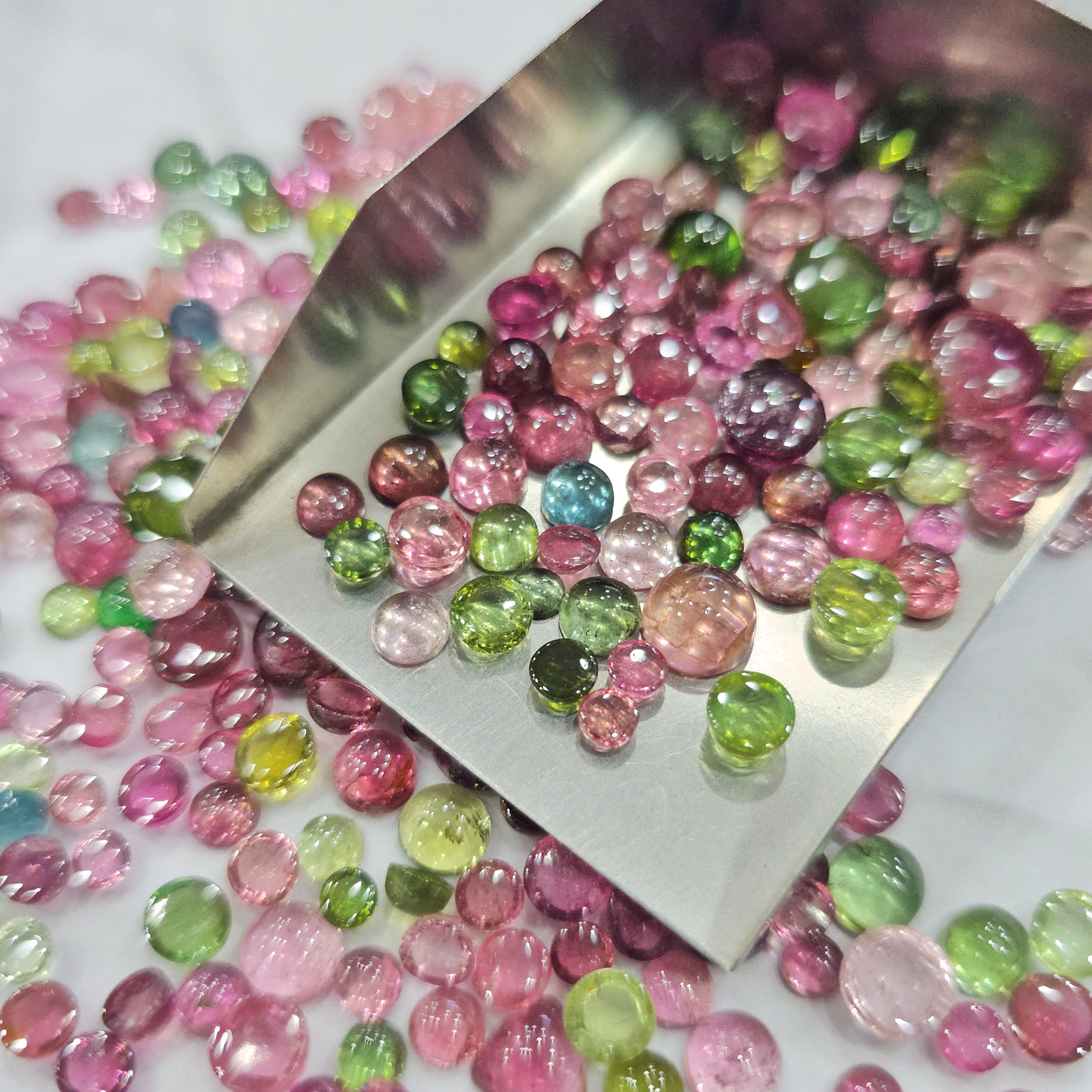 25 Pcs Natural Tourmaline Round 3 to 6mm - The LabradoriteKing