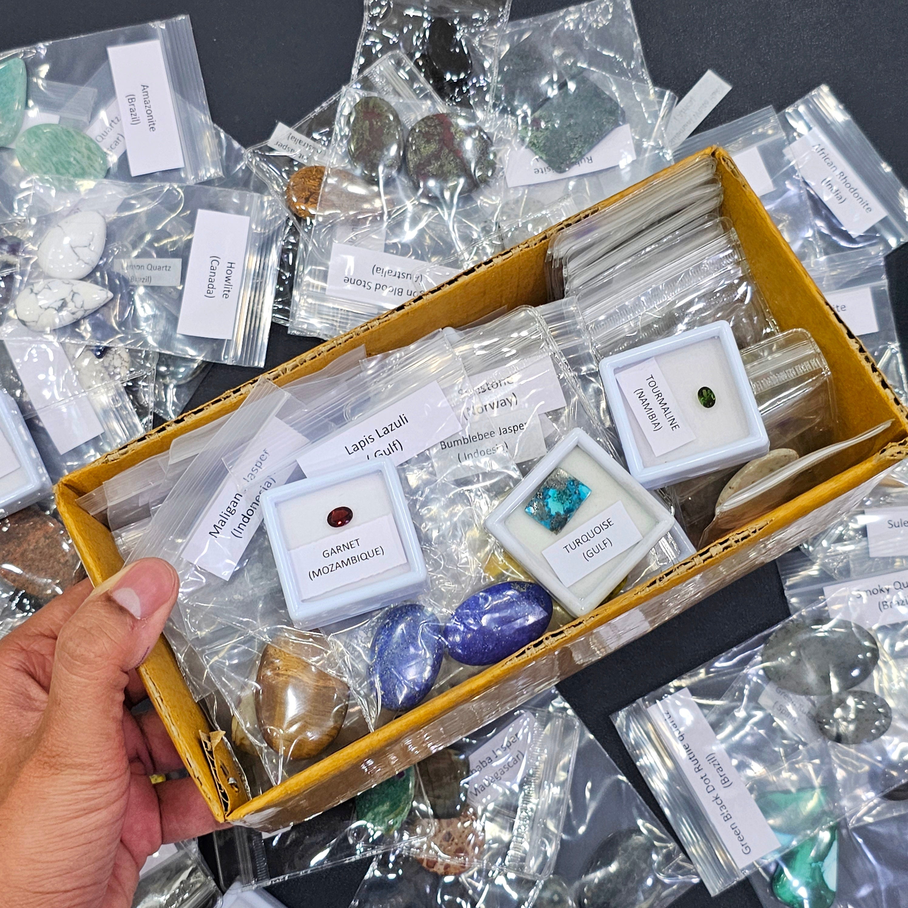 BFCM Gemstone Box 1 KG | Labeled Mix Gemstones sets - The LabradoriteKing