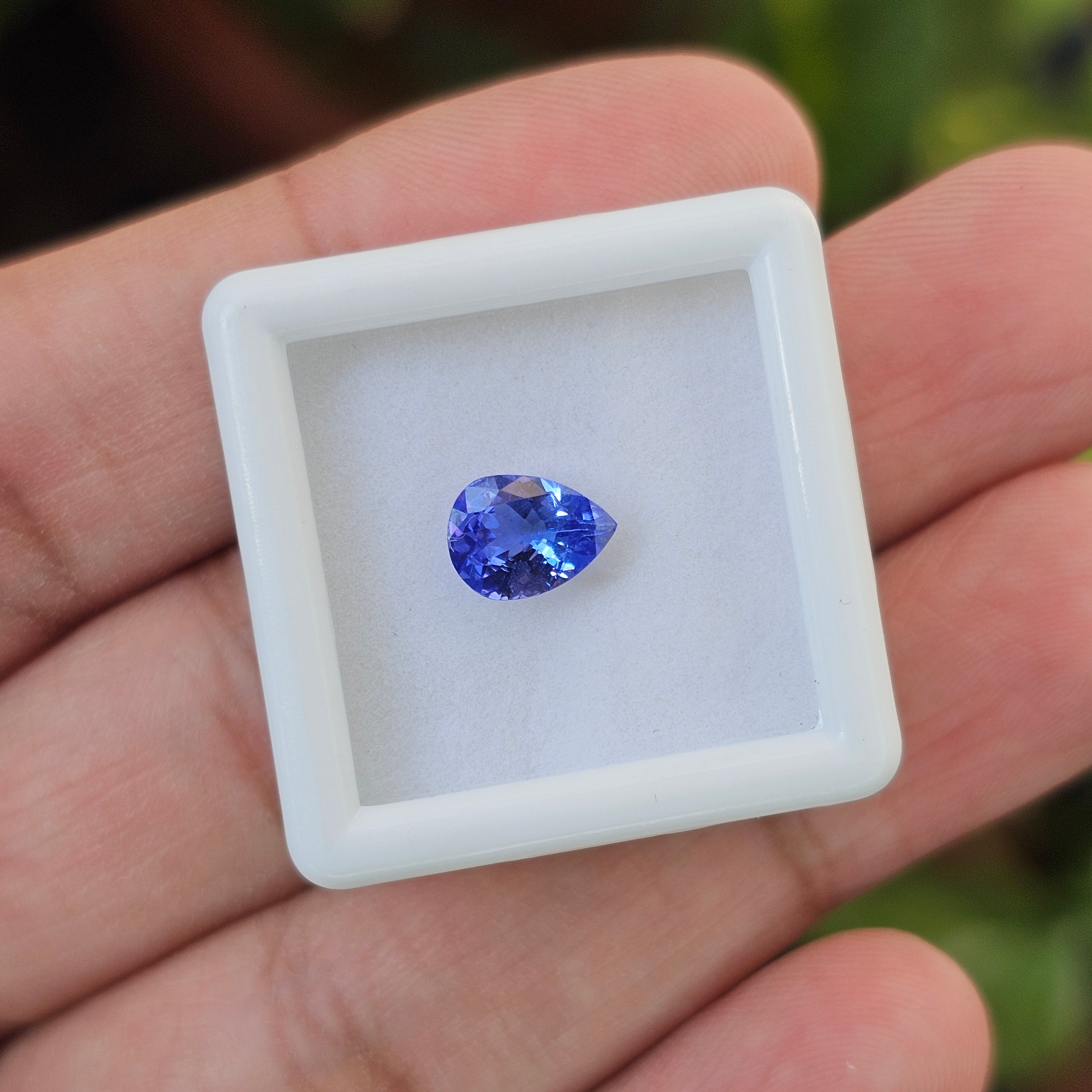 1 Pcs Of Natural Tanzanite Faceted | Pear Shape | Size: 8x6mm - The LabradoriteKing