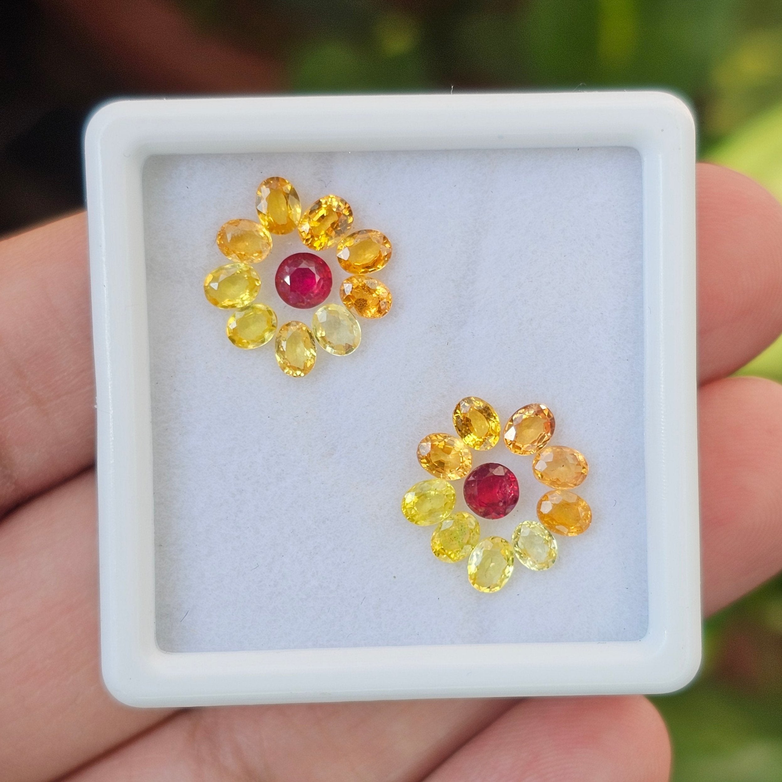 20 Pcs Of Natural Multi Sapphire & Ruby Faceted | Shape: Mix | Size: 4mm - The LabradoriteKing