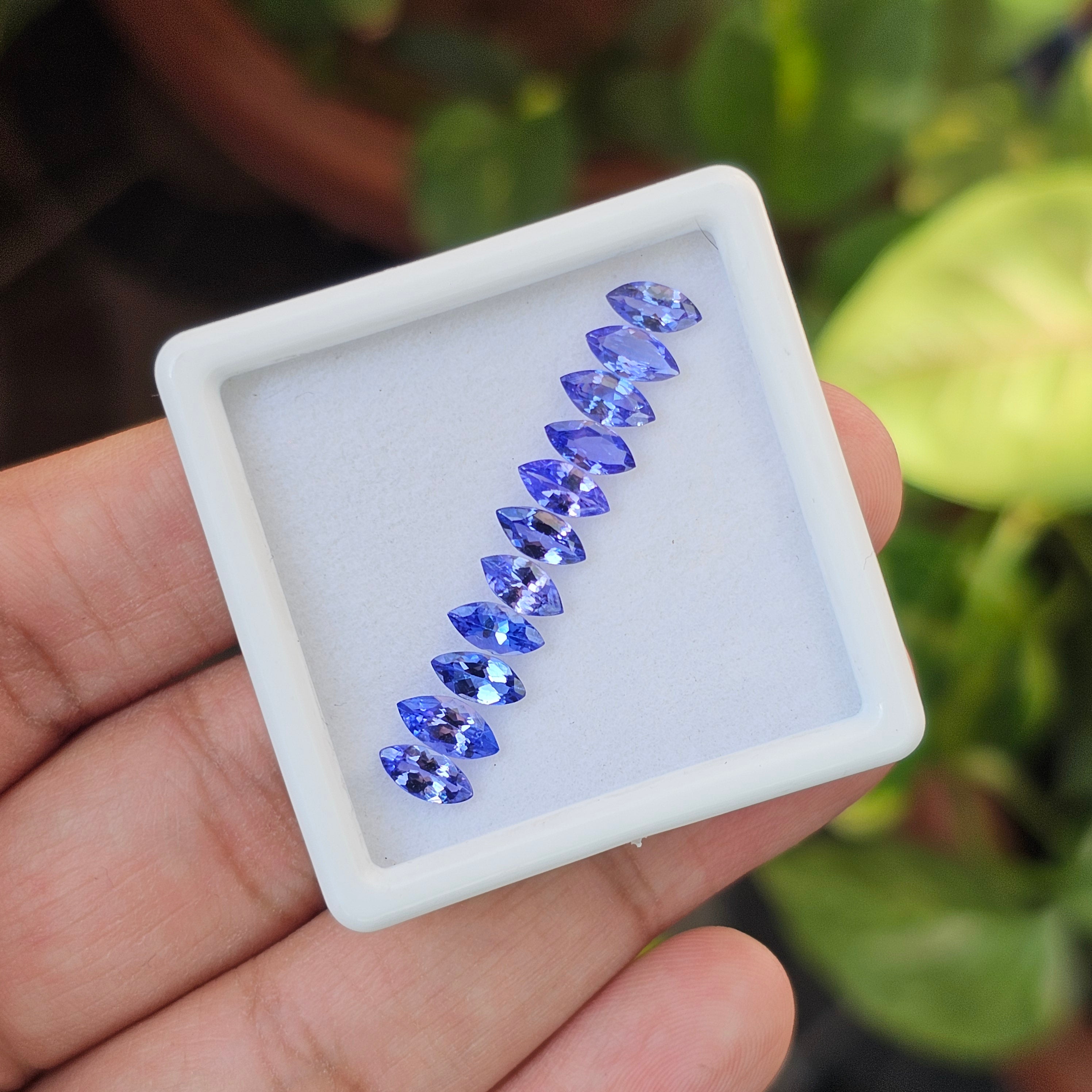 11 Pcs Of Natural Tanzanite Faceted | Marquise Shape | Size:7x3mm - The LabradoriteKing
