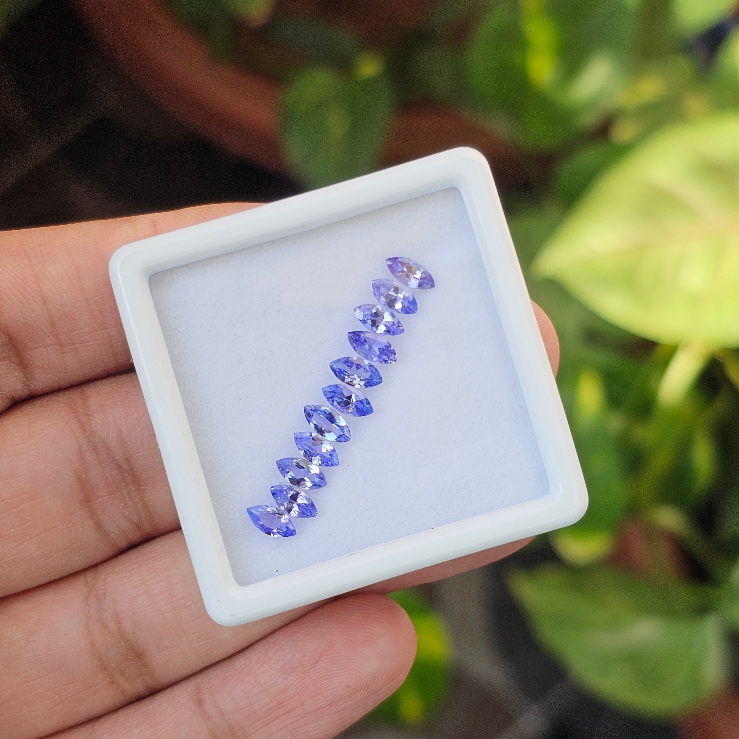 11 Pcs Of Natural Tanzanite Faceted | Marquise Shape | Size:6x3mm - The LabradoriteKing
