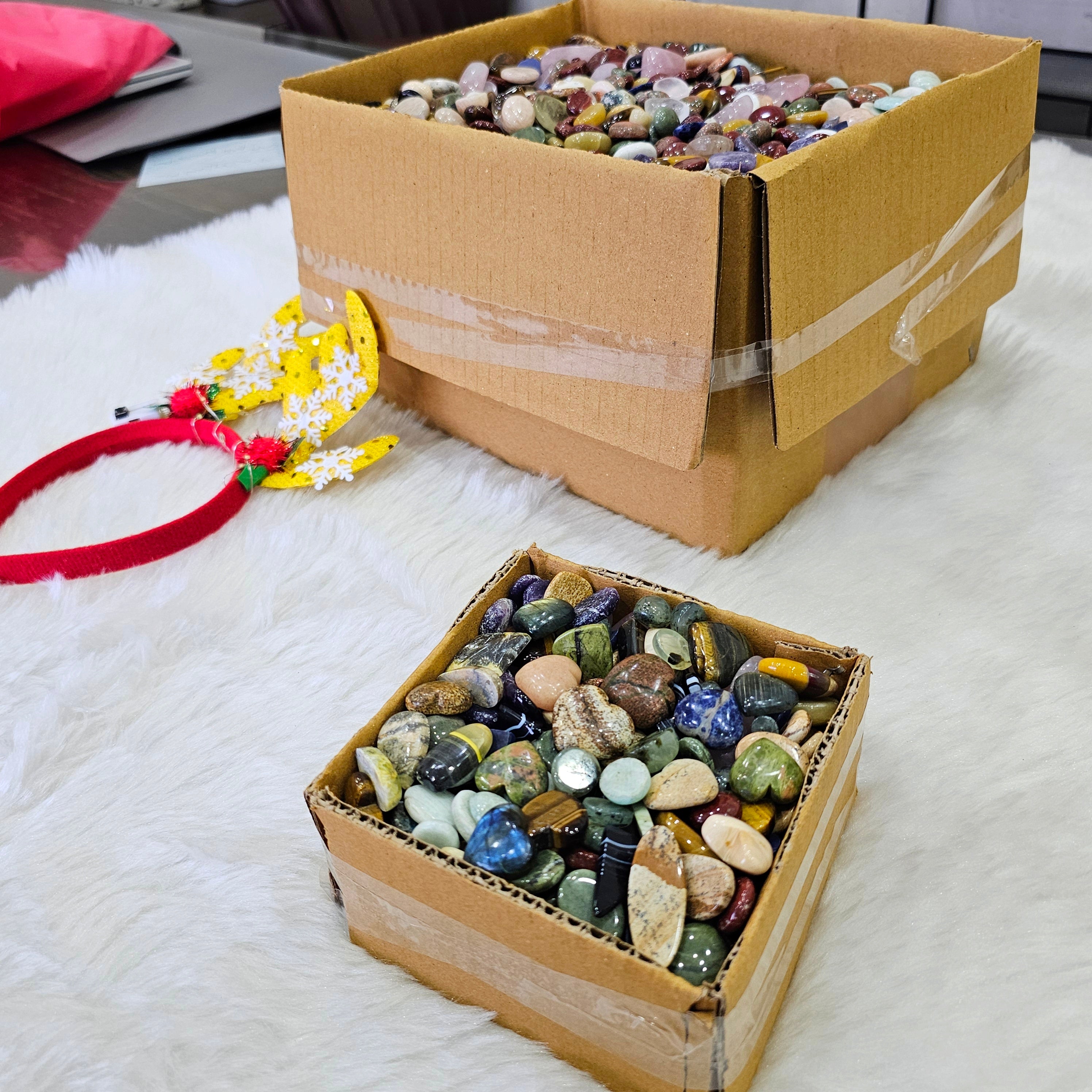 100 Pcs Mix Cabochons 2025 Pack | 13mm to 25mm - The LabradoriteKing