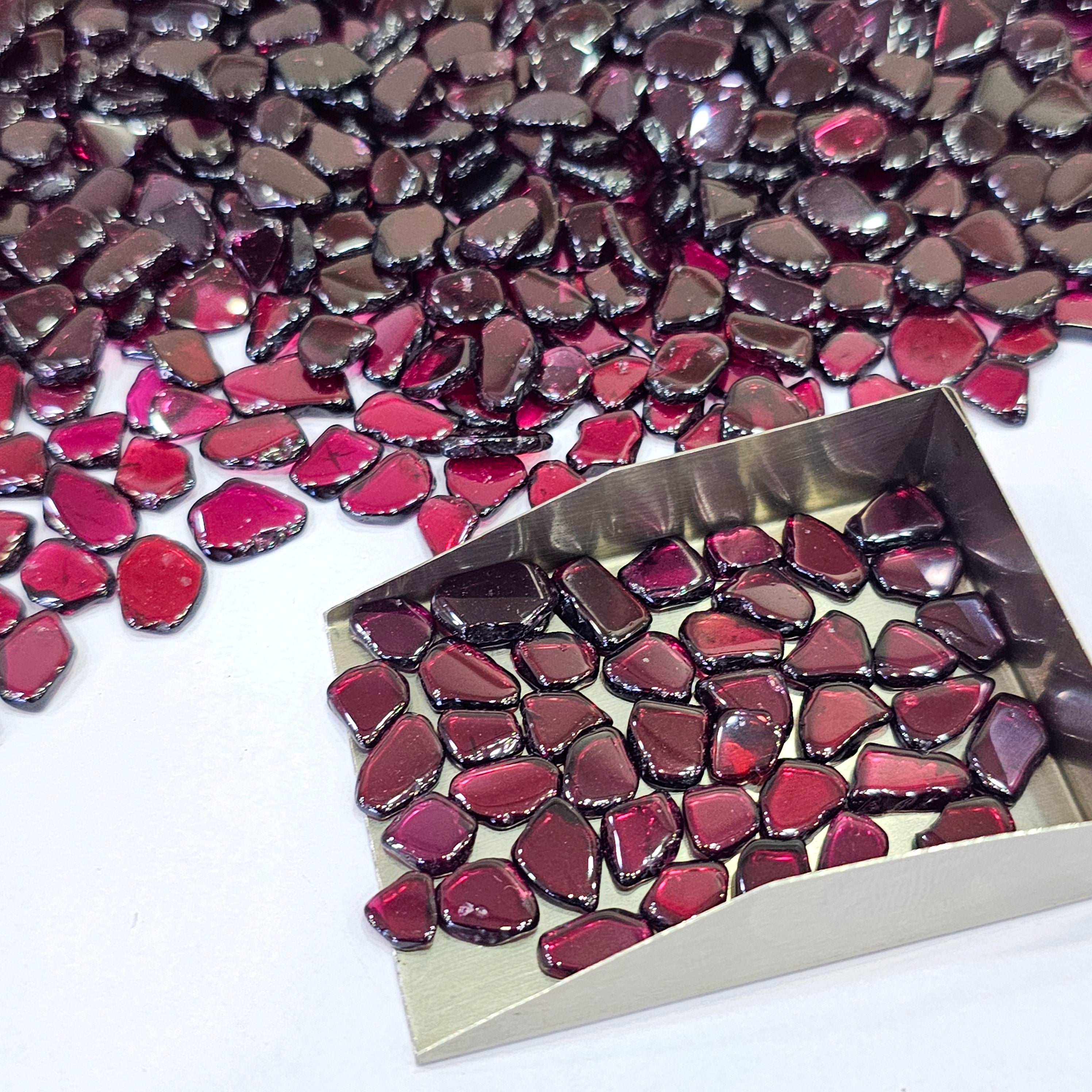 200 Carats Rhodolite Garnet Flat Slices – Natural & Stunning - The LabradoriteKing