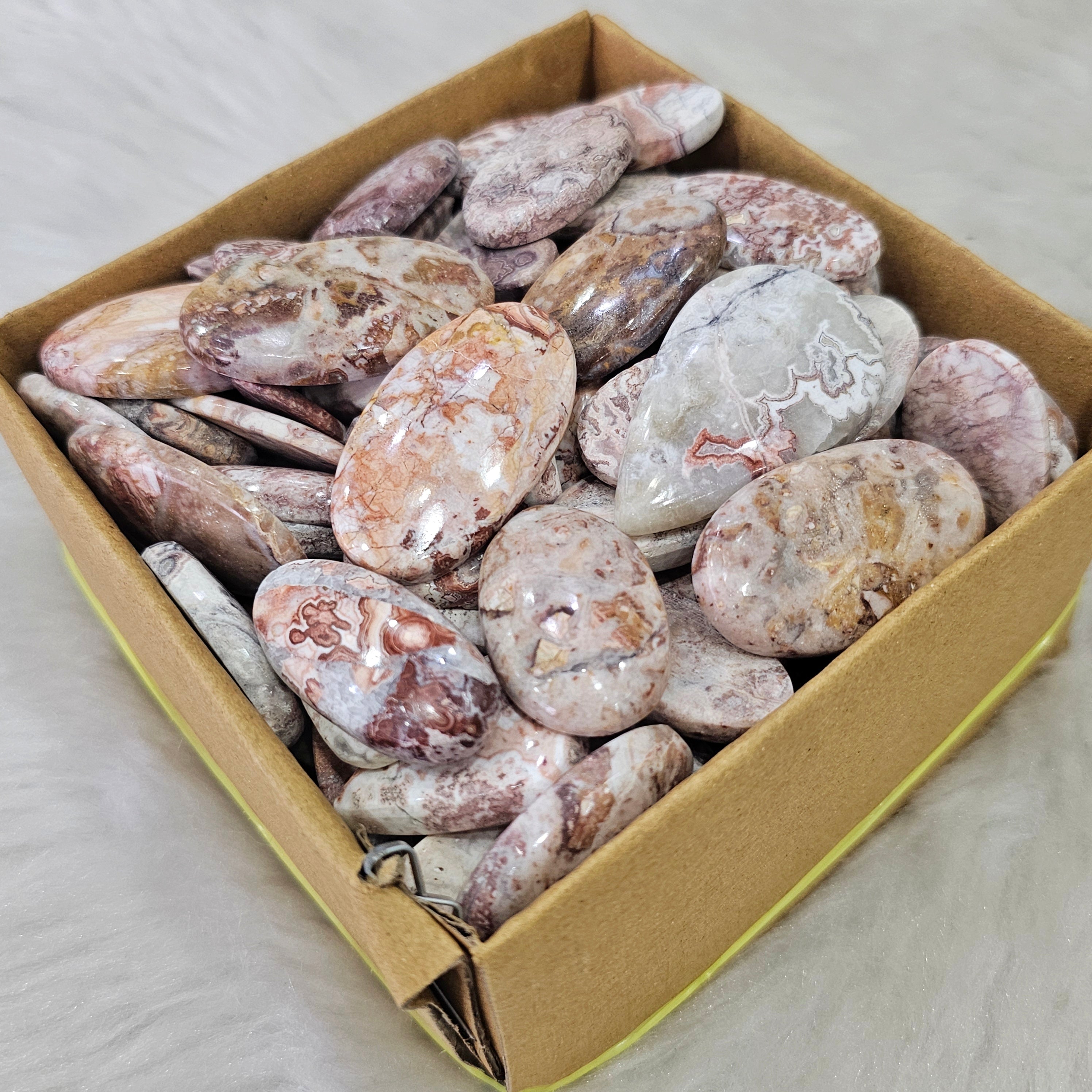 500 Grams of Rosita Jasper | 1"-3" Inches  | 40-60 Pcs approx - The LabradoriteKing