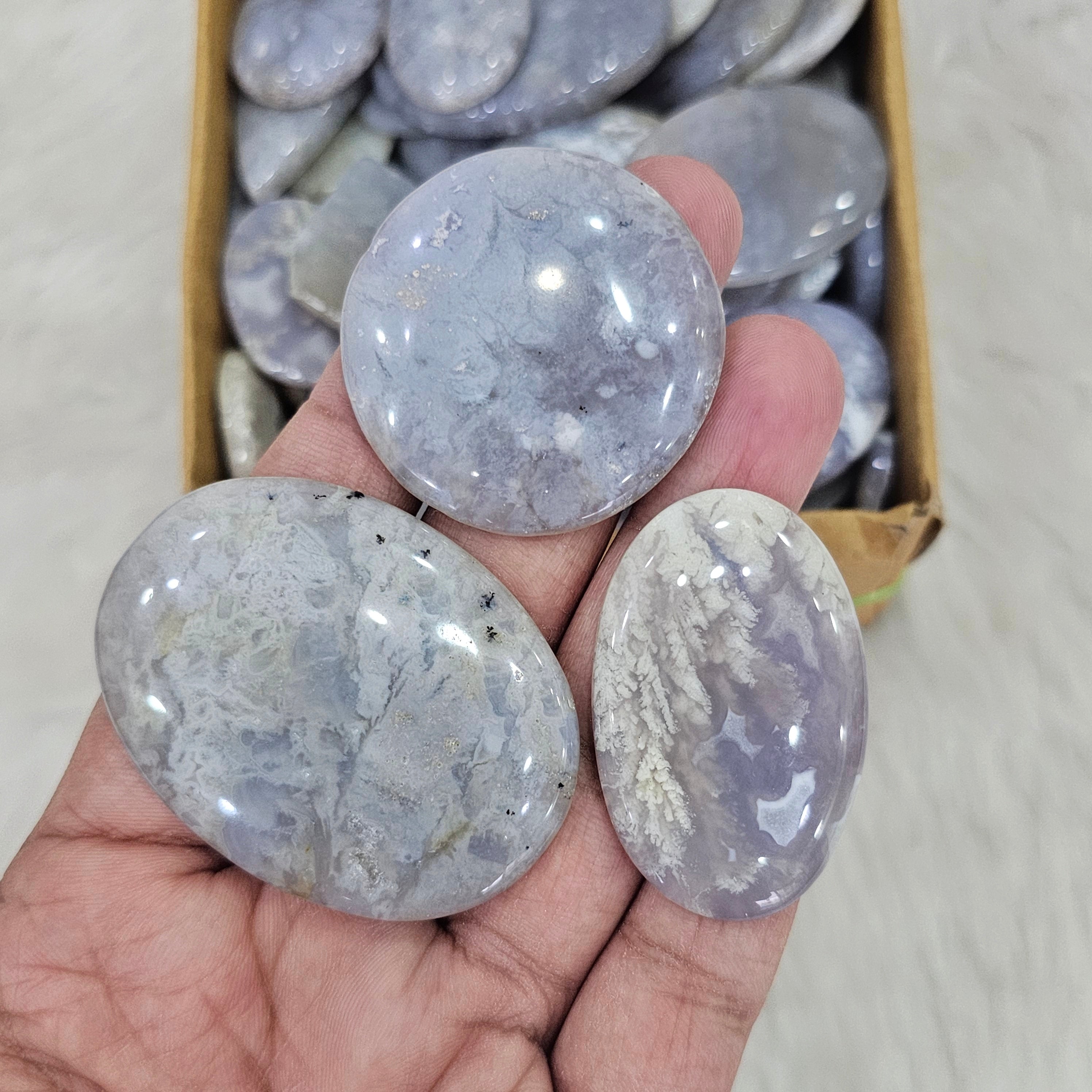 500 Grams of Blue Dendritic Opal | 1"-3" Inches  | 40-60 Pcs approx - The LabradoriteKing