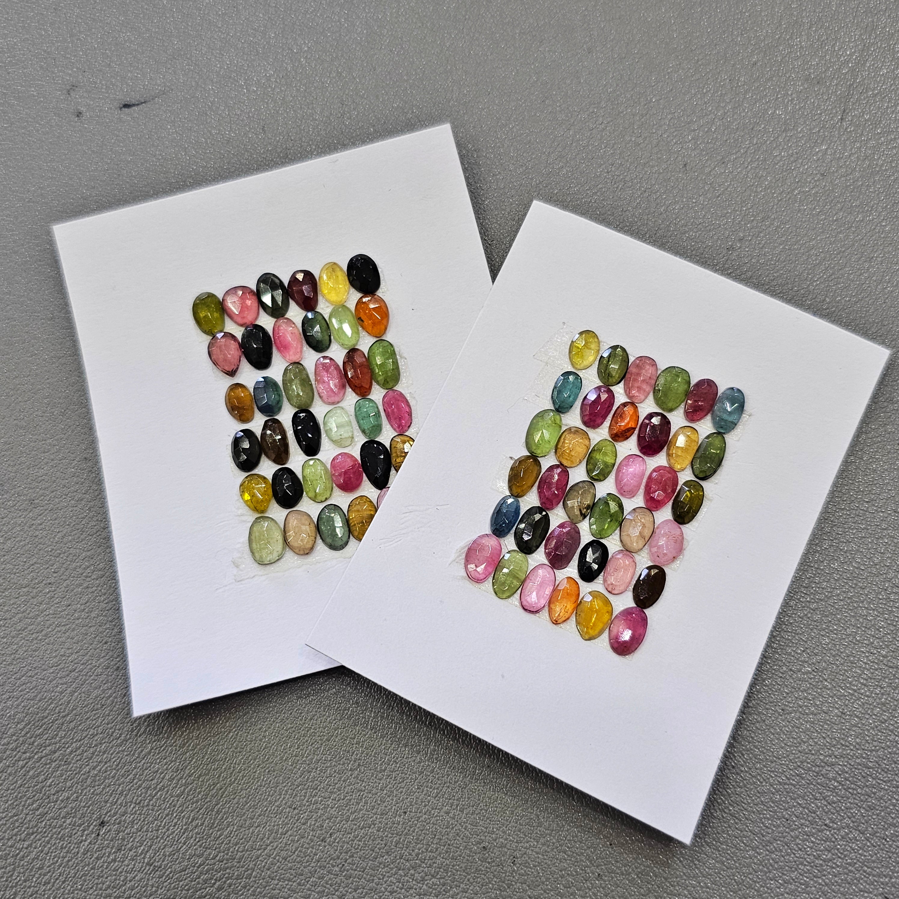 1 Card if Tourmaline rosecuts | 36 Pcs | 6-8mm - The LabradoriteKing