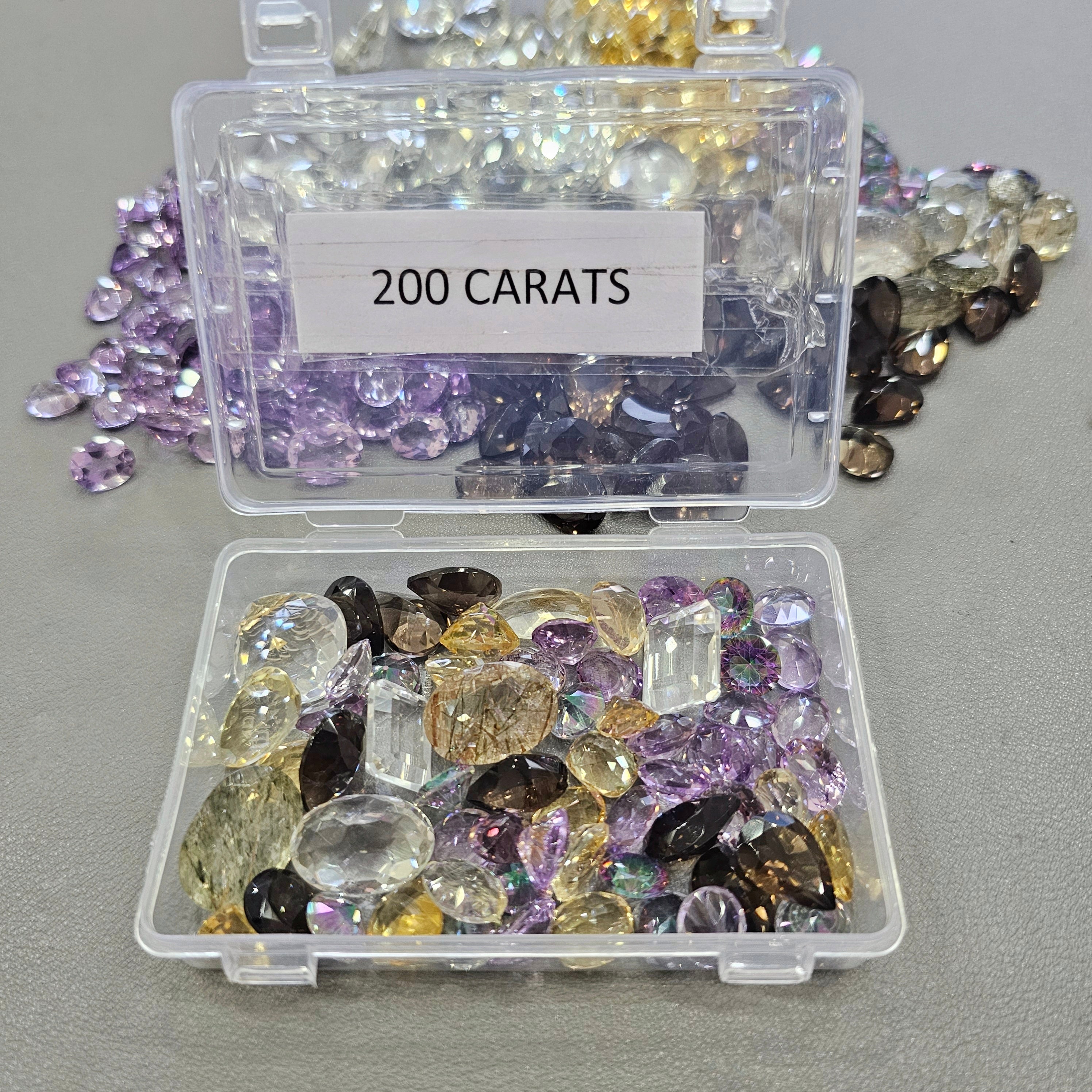 200 Carats of faceted Gemstone | Flawless Grades - The LabradoriteKing