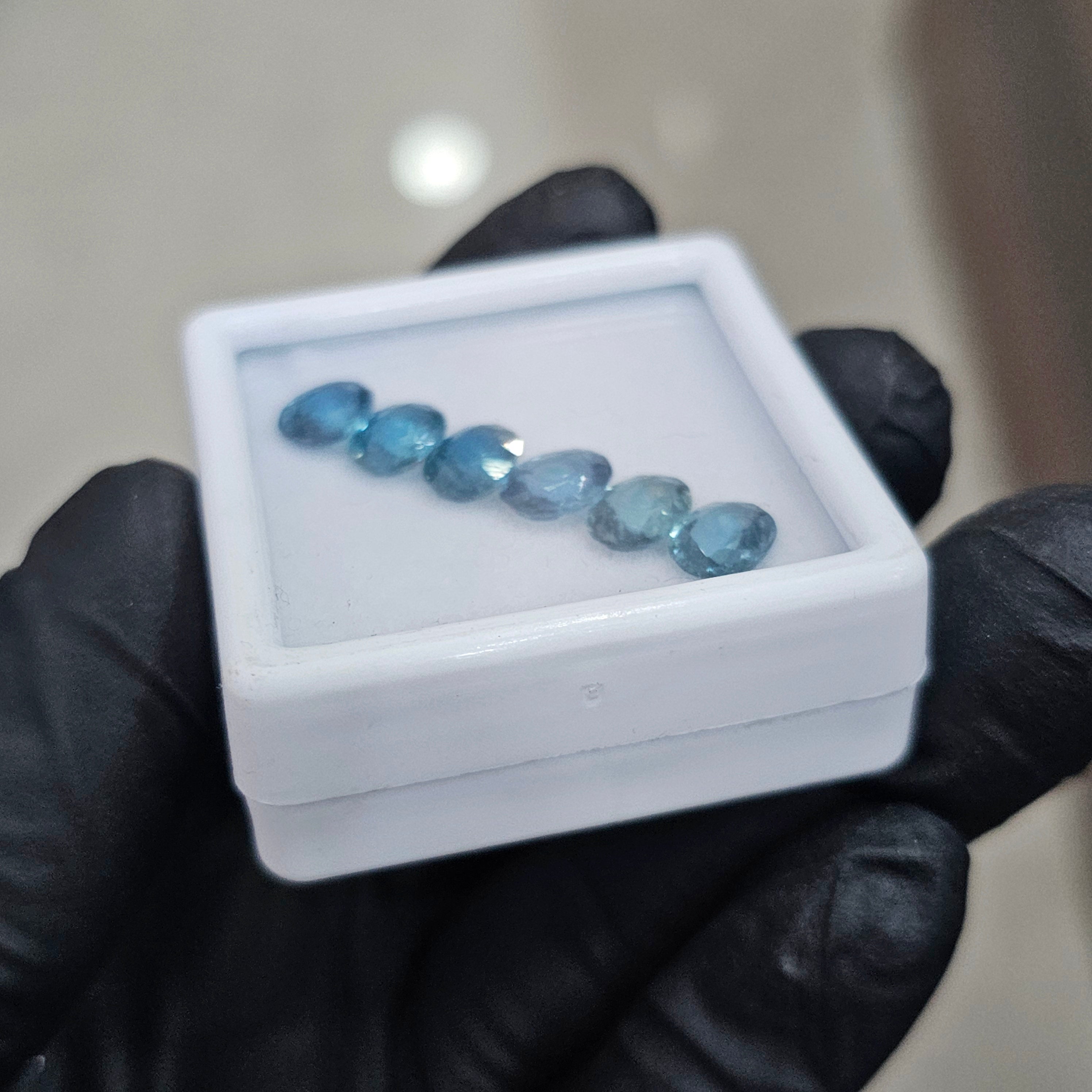 6 Pcs Of Natural Bluish Kyanite Faceted | Shape: Oval | Size: 8x6mm - The LabradoriteKing