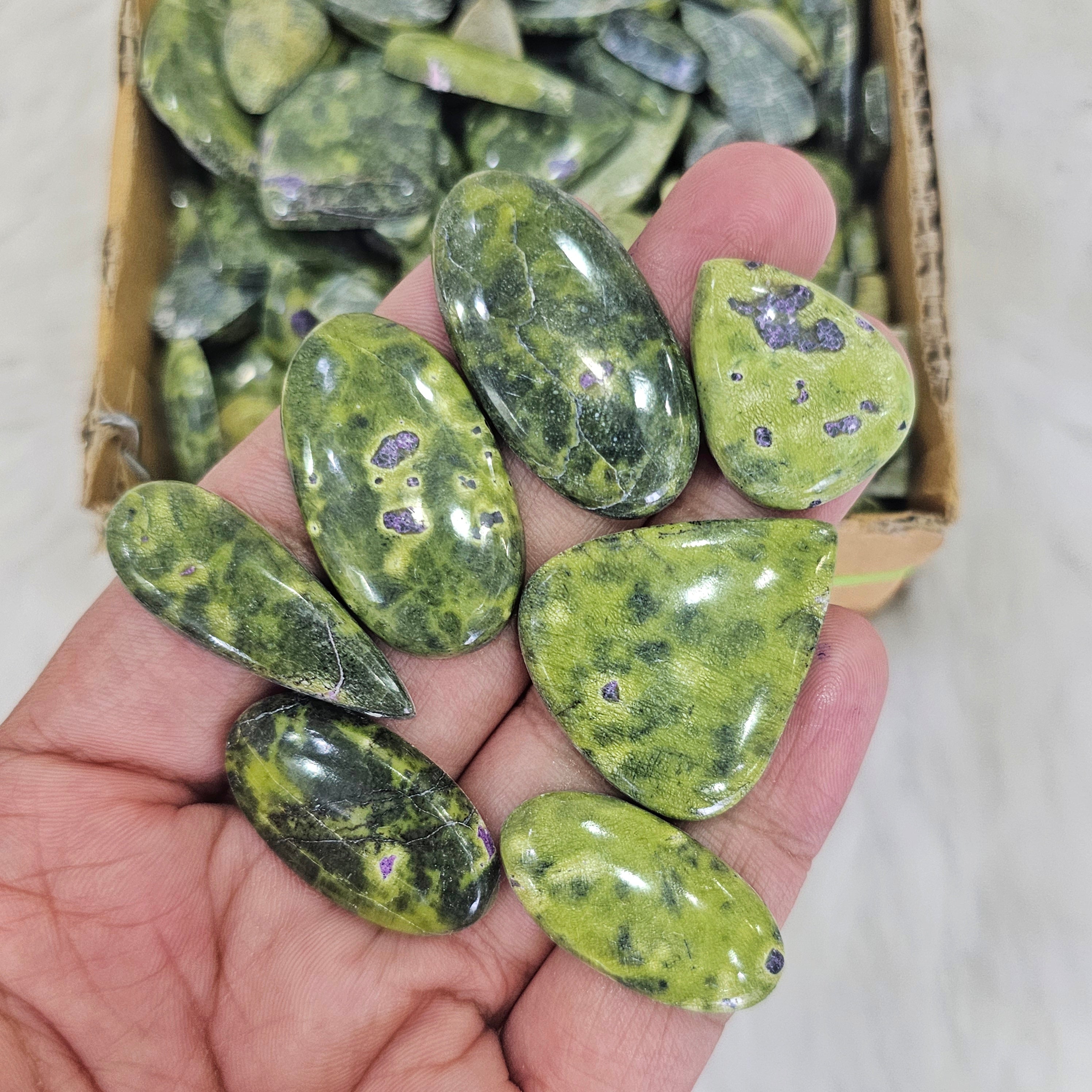 500g / 1kg Atlantisite Cabochons | 120-140Pcs Approx | 18mm to 50mm | Natural Gemstone - The LabradoriteKing