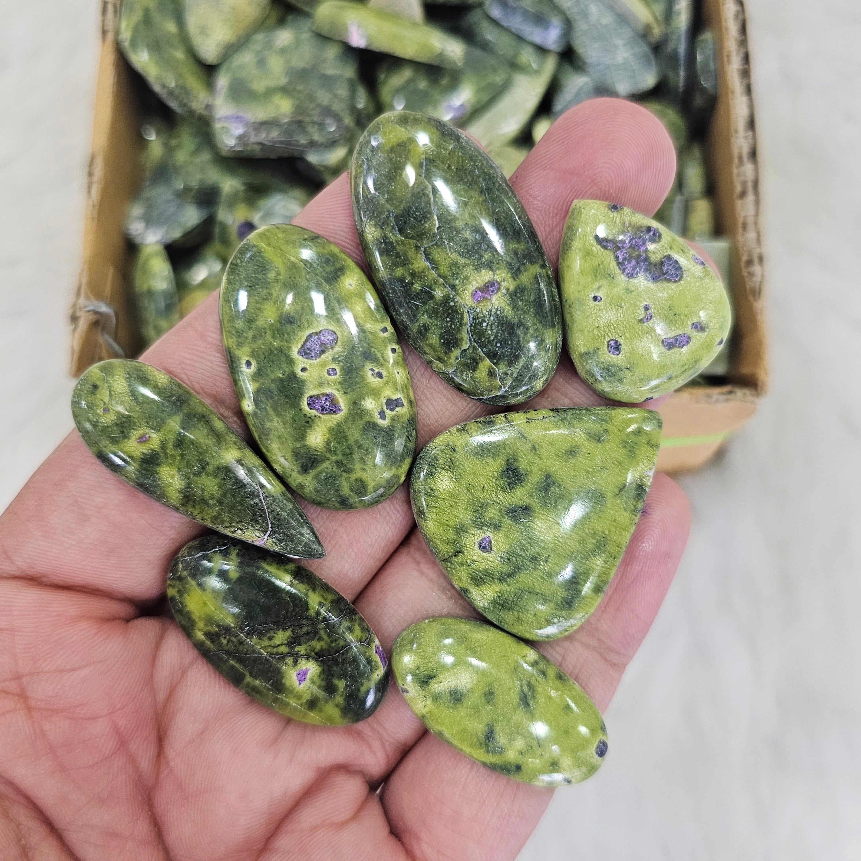 500g / 1kg Atlantisite Cabochons | 120-140Pcs Approx | 18mm to 50mm | Natural Gemstone - The LabradoriteKing