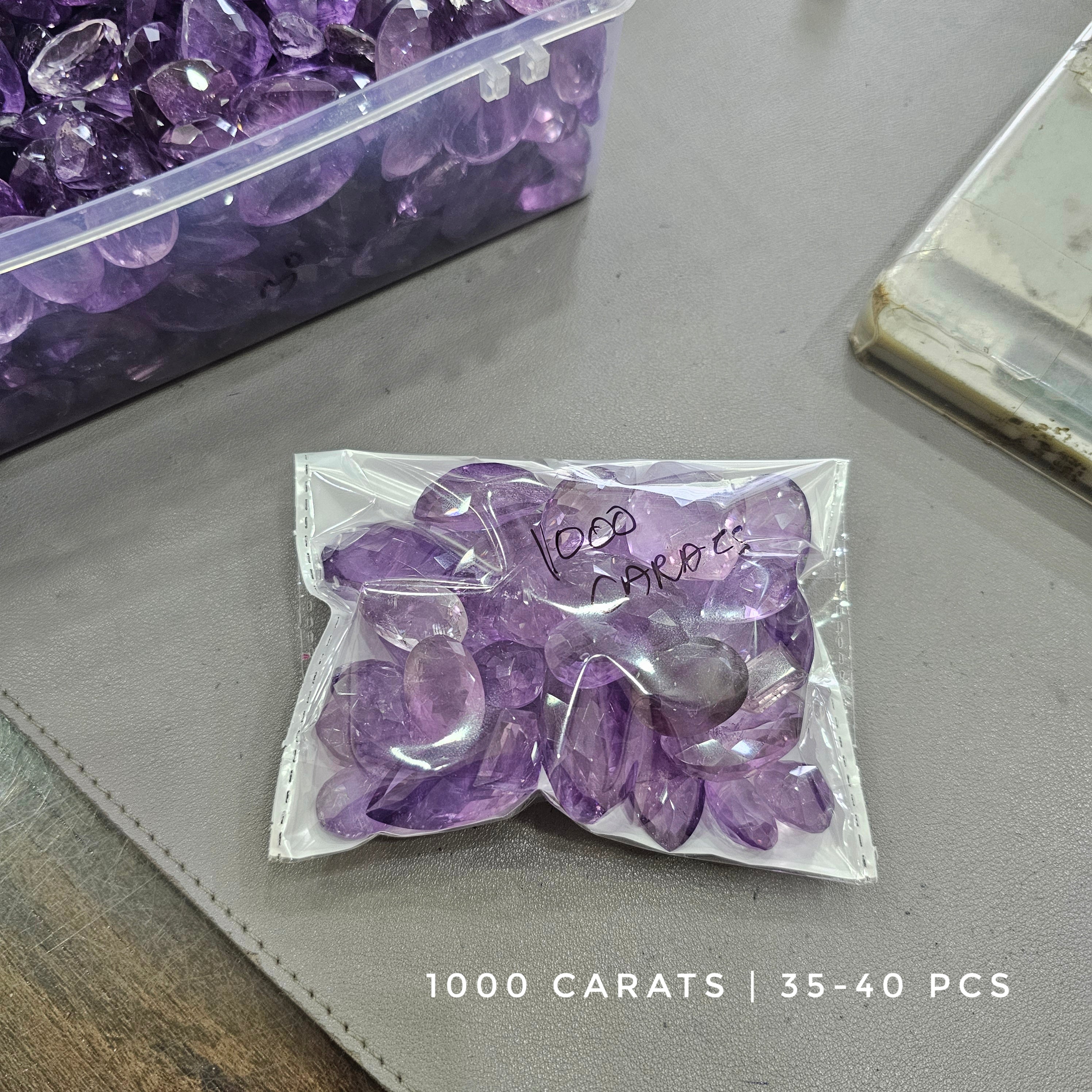 1000 Carats of Lavender Amethyst | 35 to 40pcs - The LabradoriteKing