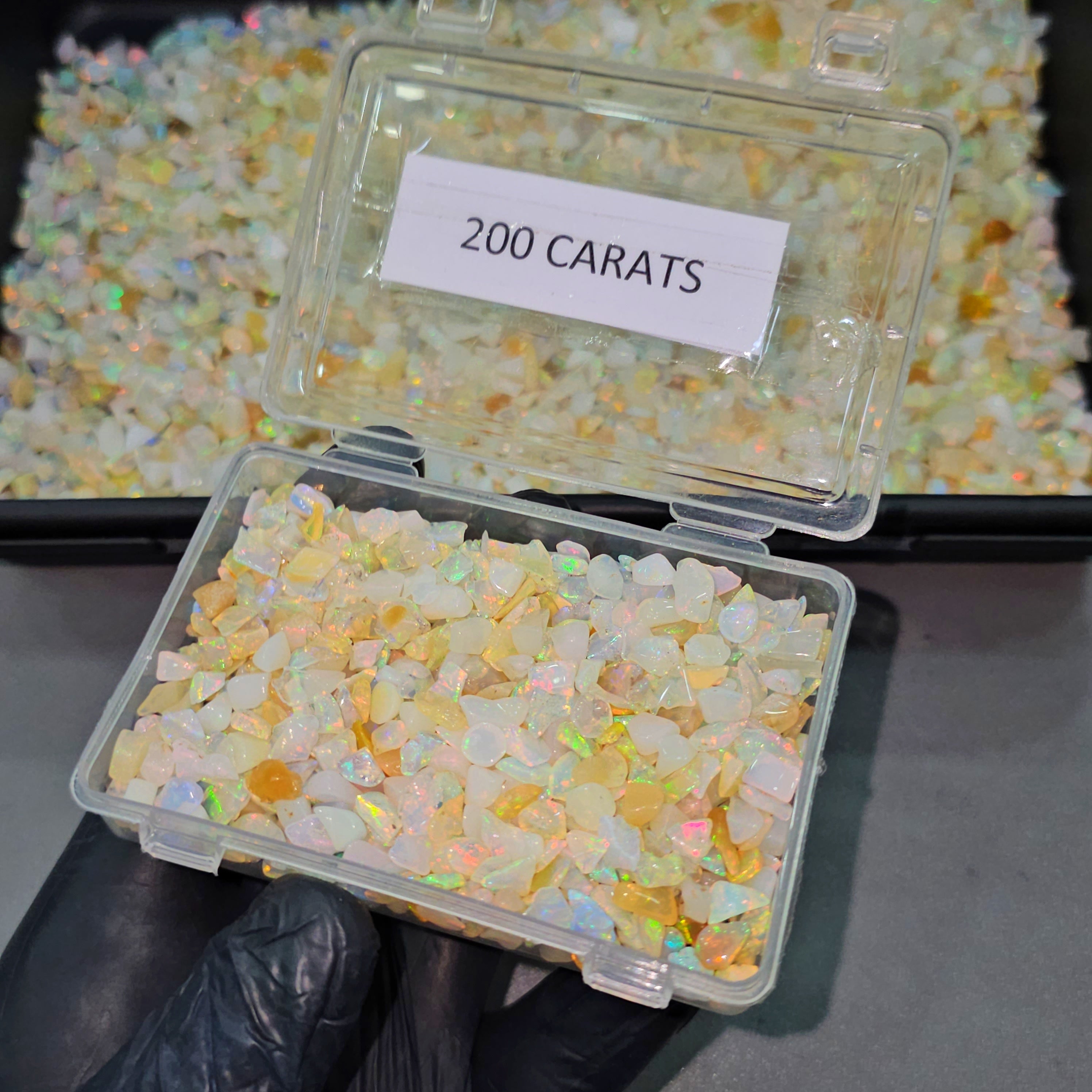 200 Carats of Polished Opal tumbles | sizes: 4-10mm | 500-600Pcs