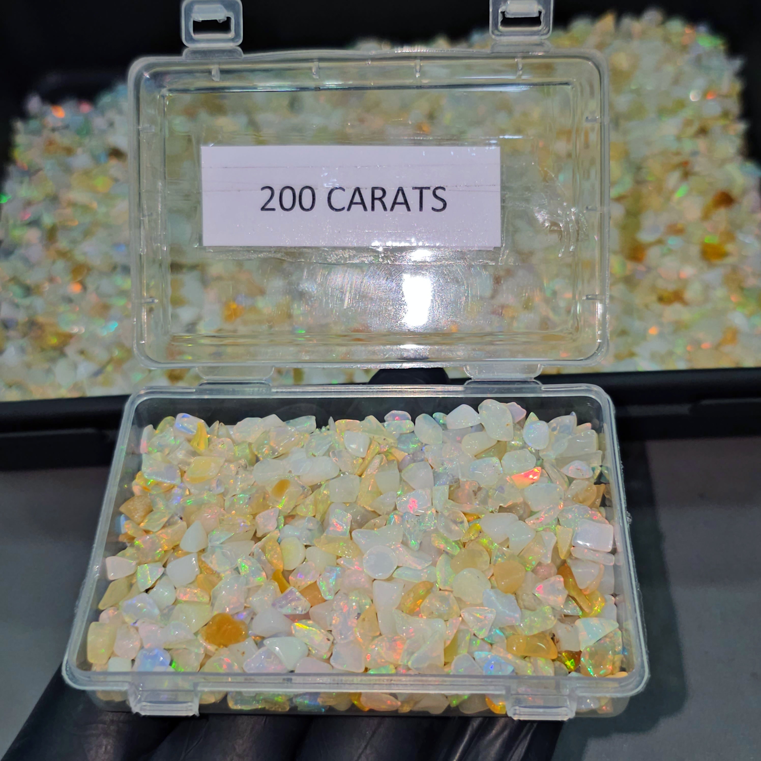 200 Carats of Polished Opal tumbles | sizes: 4-10mm | 500-600Pcs