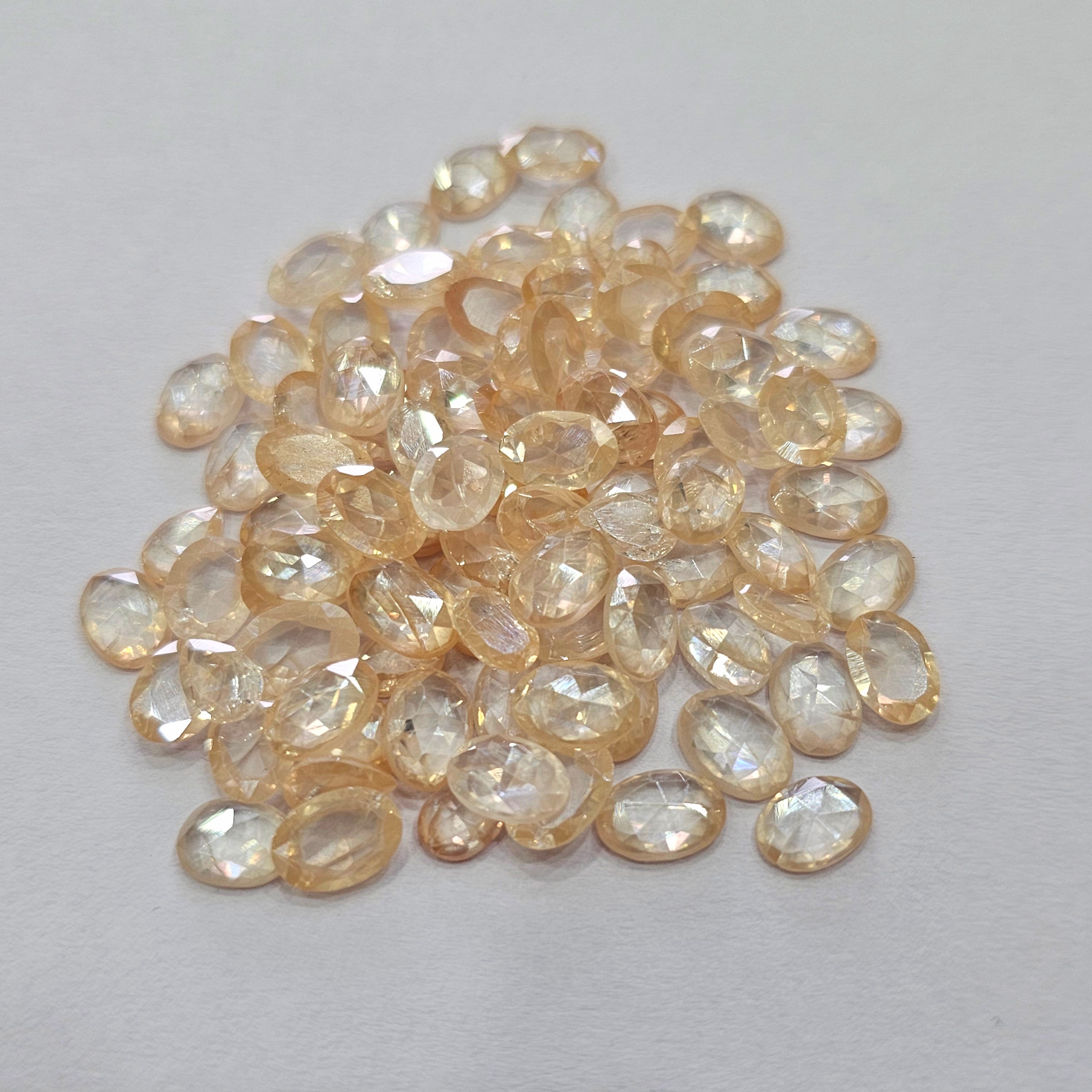 22pcs Moissanite Faceted | Size:6-7mm  | Mix Shape - The LabradoriteKing